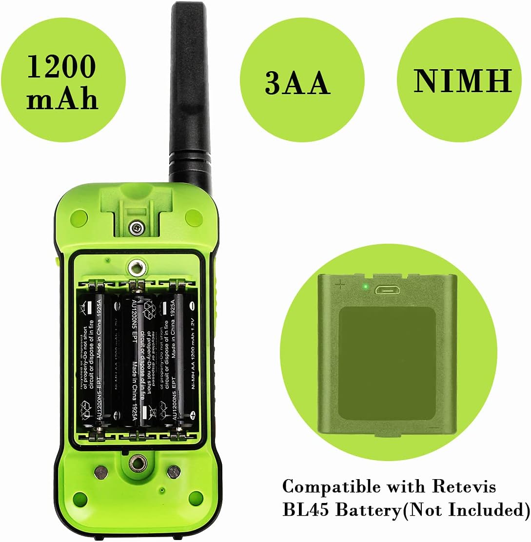 Detalle 2 de Retevis RT649P IP67 PMR446 walkie talkies with headset (2-pack)