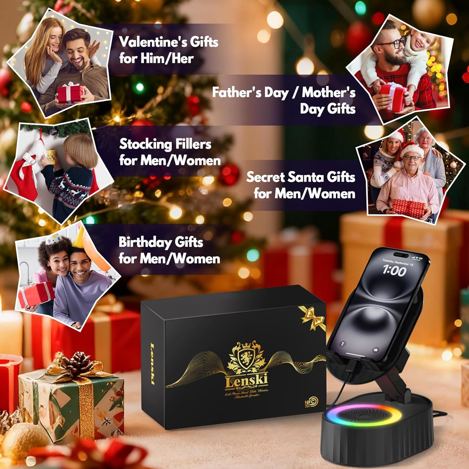 Detalle 2 de Lenski Wireless Bluetooth Speaker for Men
