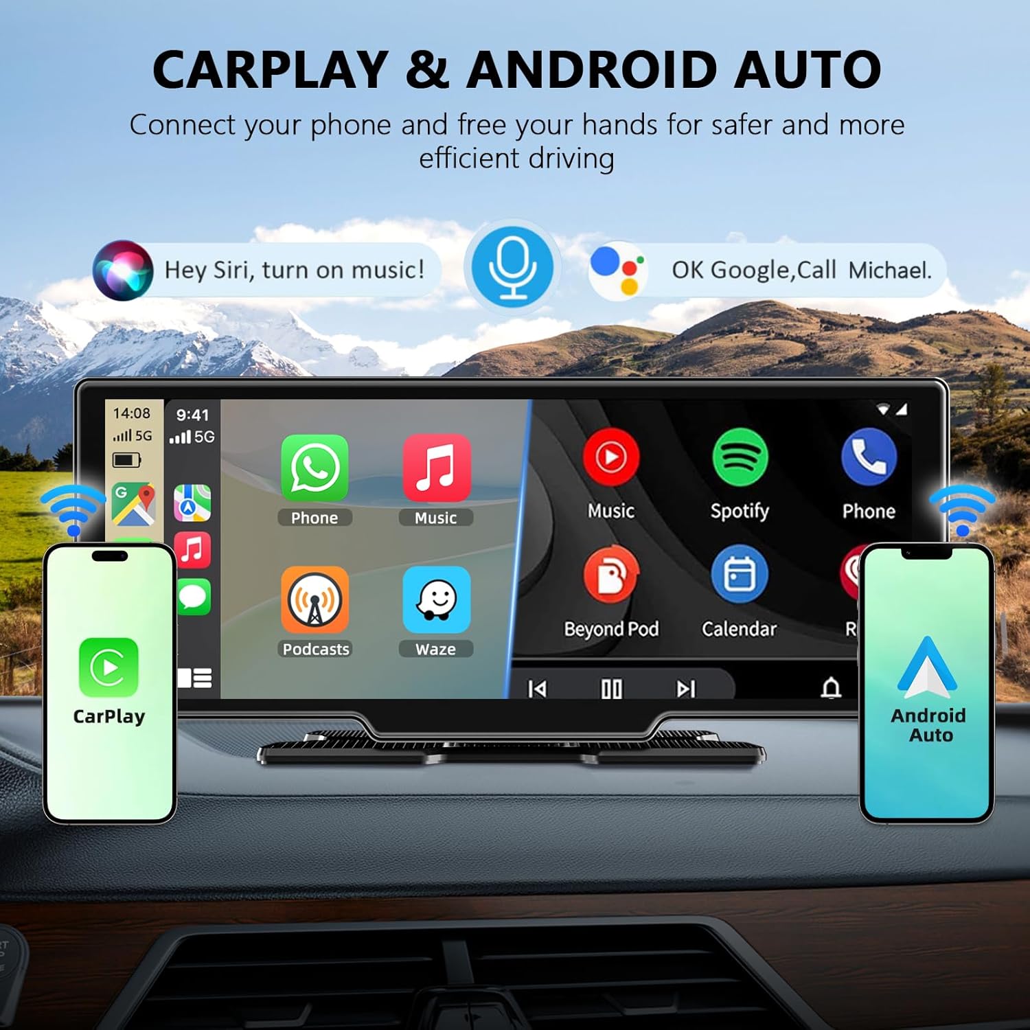 Detalle 2 de 10,26 Pulgadas Pantalla coche Carplay Android Auto