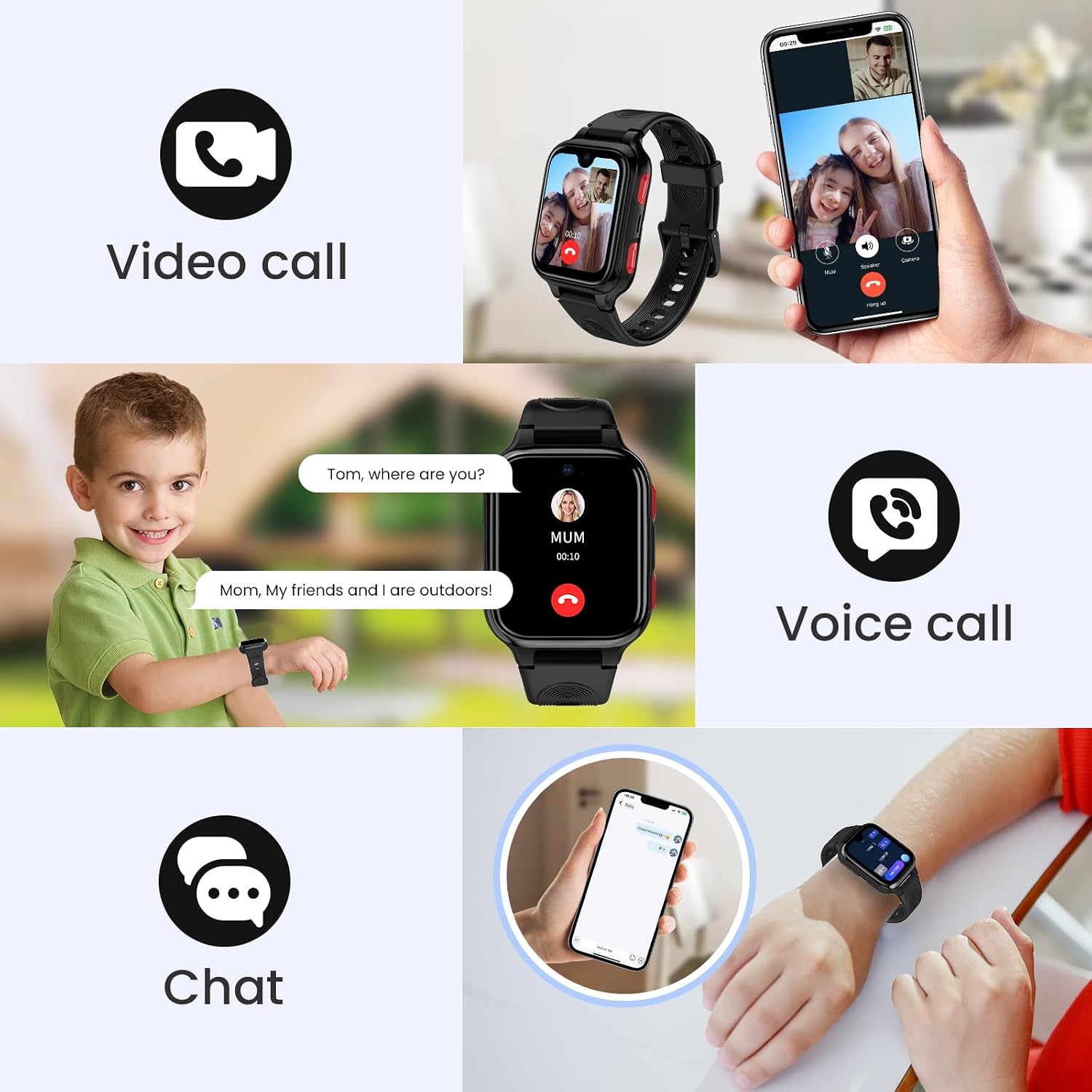 Thumbnail 5 de LAGENIO K9 Smartwatch Bambini AI con GPS, 4G e videochiamate su rete 4G, display AMOLED 1,78" e modalità scuola