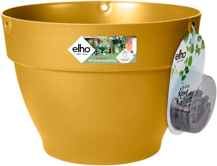 Detalle de Elho Vibia Campana Hanging Basket 26 cm – Honey Yellow