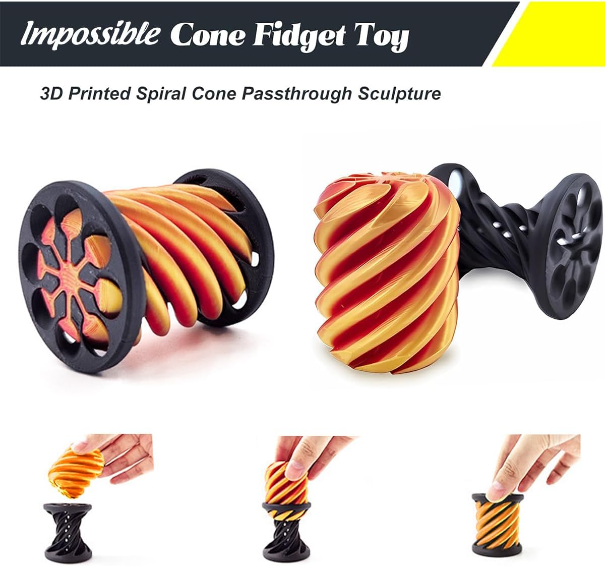 Thumbnail 3 de SANSGOUP Impossible Cone 3PCS Fidget Toy