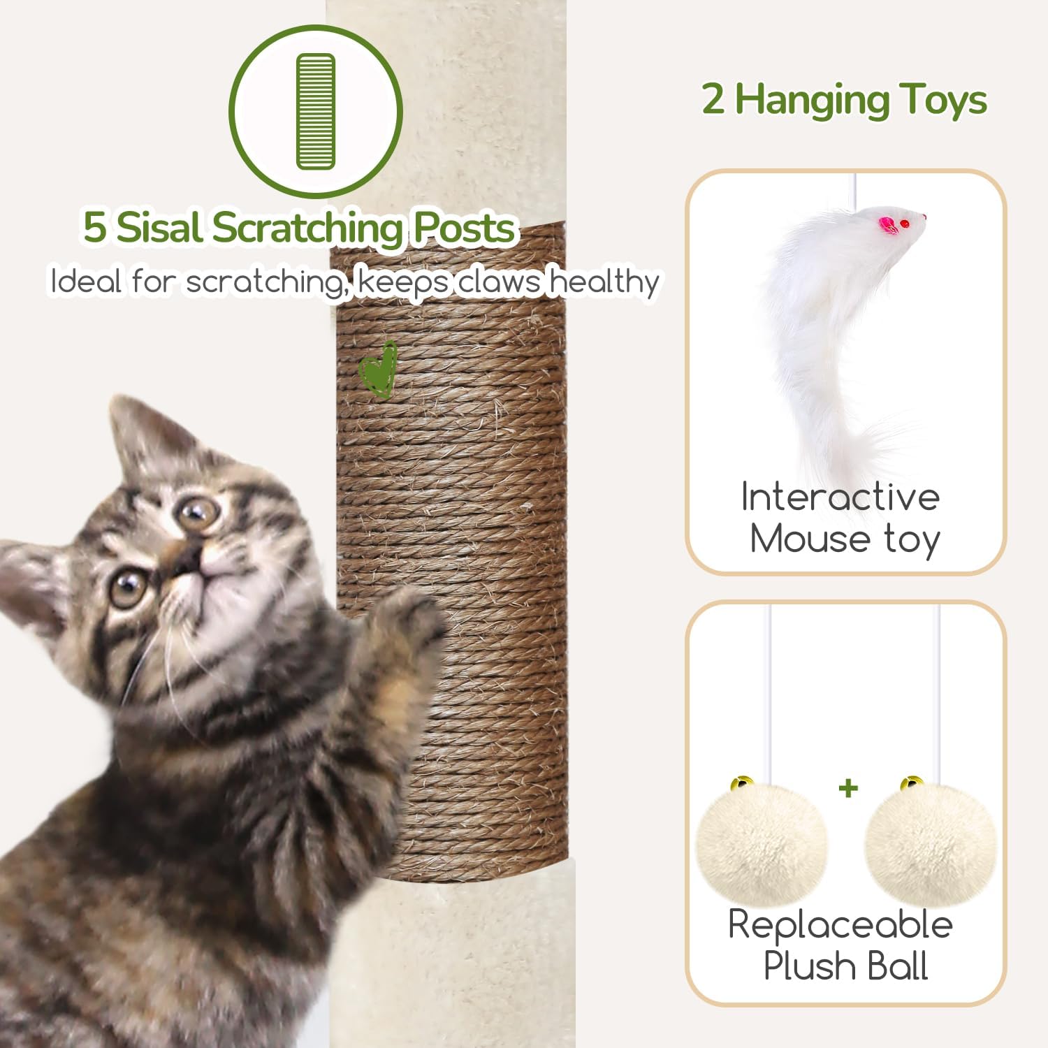 Detalle 1 de Globlazer Cat Tree, 52-Inch