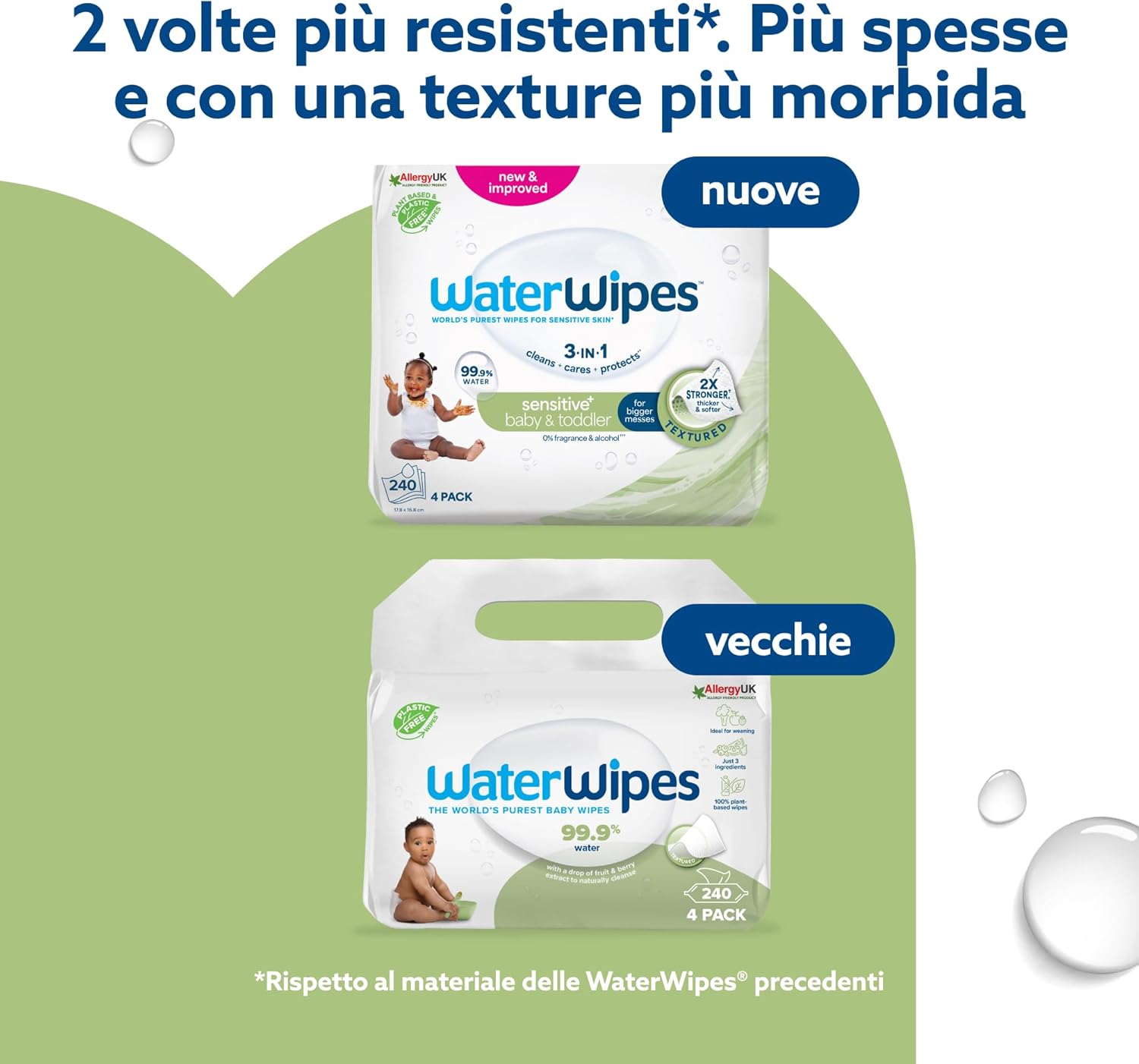 Thumbnail 2 de WaterWipes Sensitive+ salviettine 240 pezzi