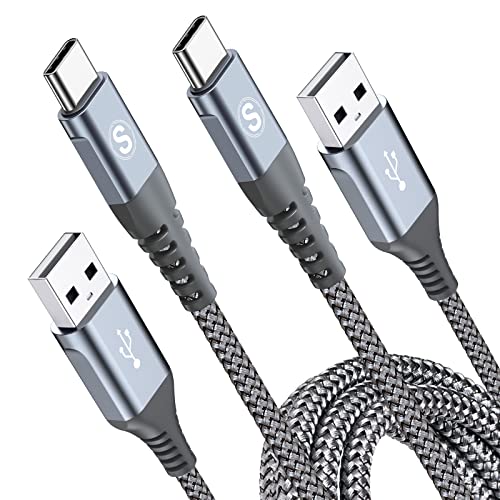 Detalle de MAXGROUP Cavo USB-C Nylon 2m (2 pezzi) – Ricarica rapida 3.1A da USB-A a USB-C