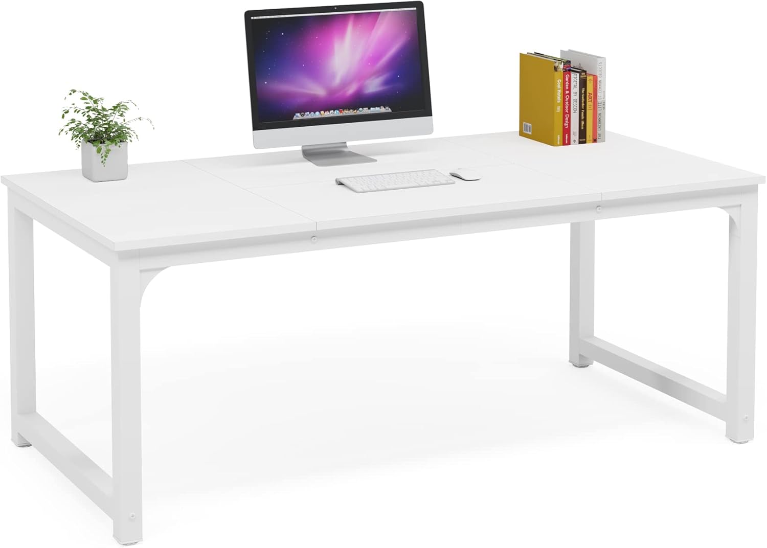 Thumbnail 6 de Tribesigns Modern Computer Desk 63 x 31.5 inch desk