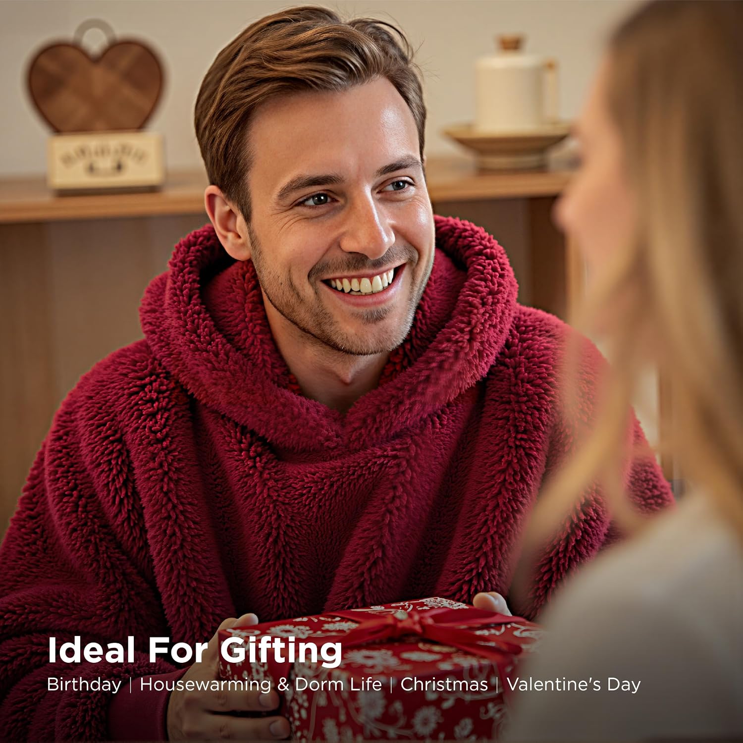 Thumbnail 5 de Bedsure Wearable Blanket Hoodie L cosy wearable blanket