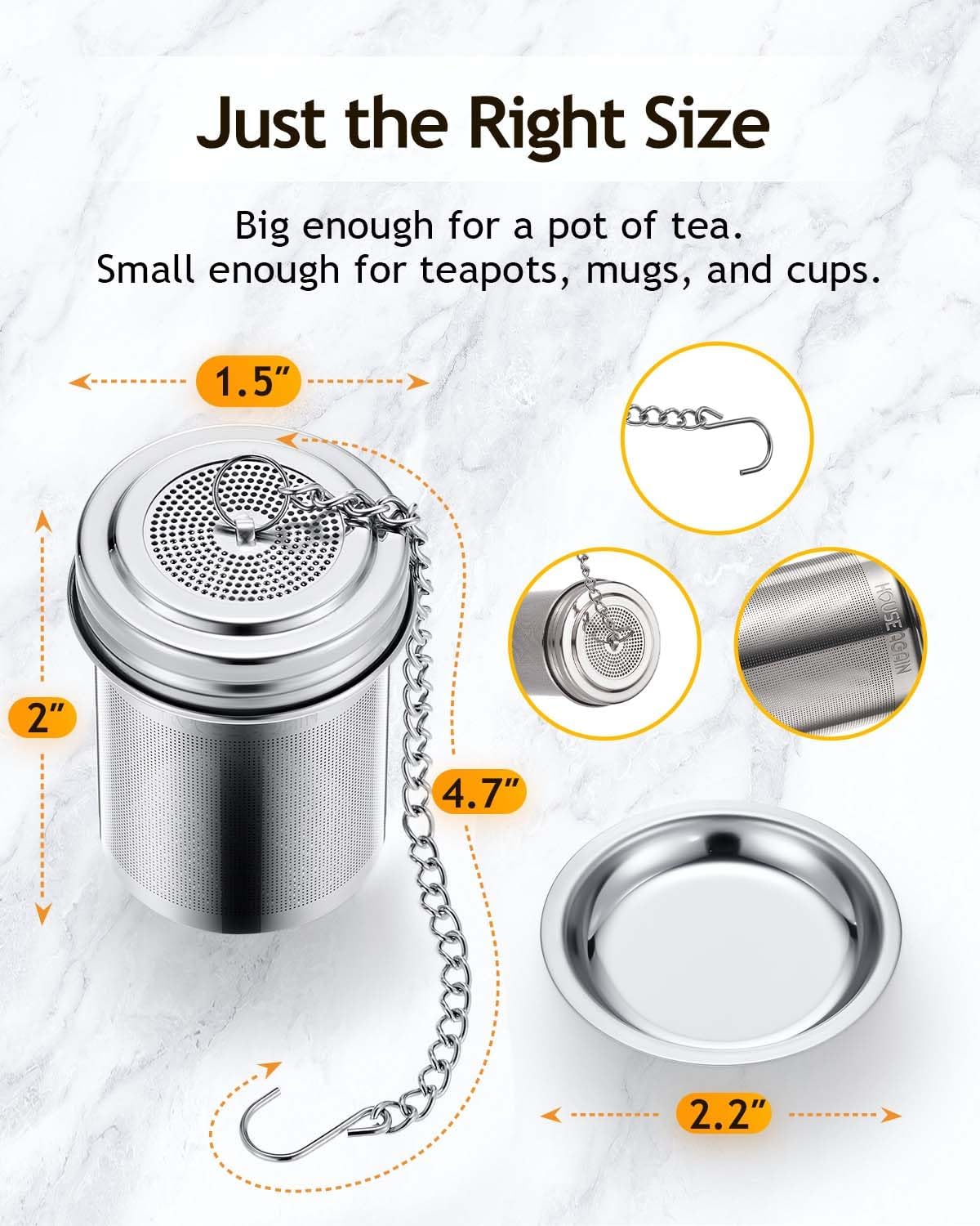 Detalle de House Again 2-Pack Tea Infuser