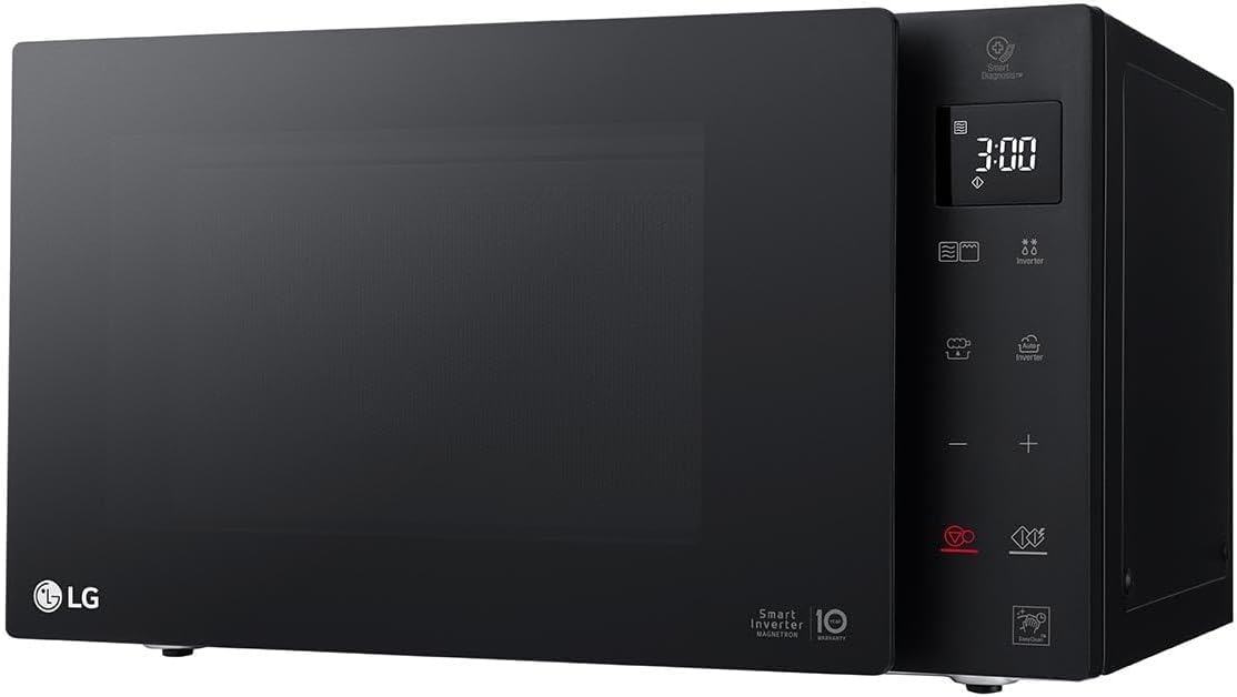 Detalle 2 de LG MH6535GIB: forno a microonde Smart Inverter con Grill al Quarzo da 25 L – nero fumè