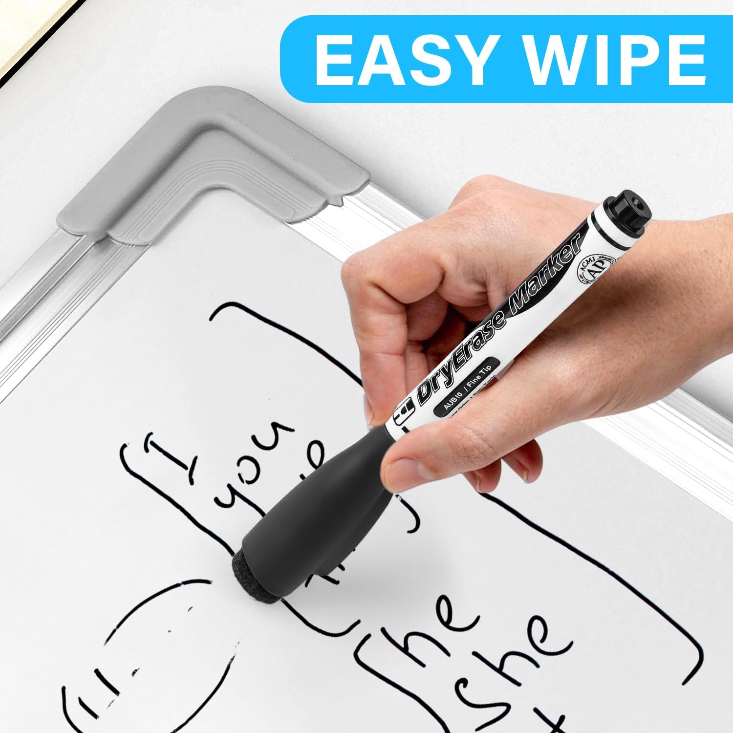 Thumbnail 2 de Autoau Whiteboard Marker – 15 Farben Magnetisch mit Radiergummi