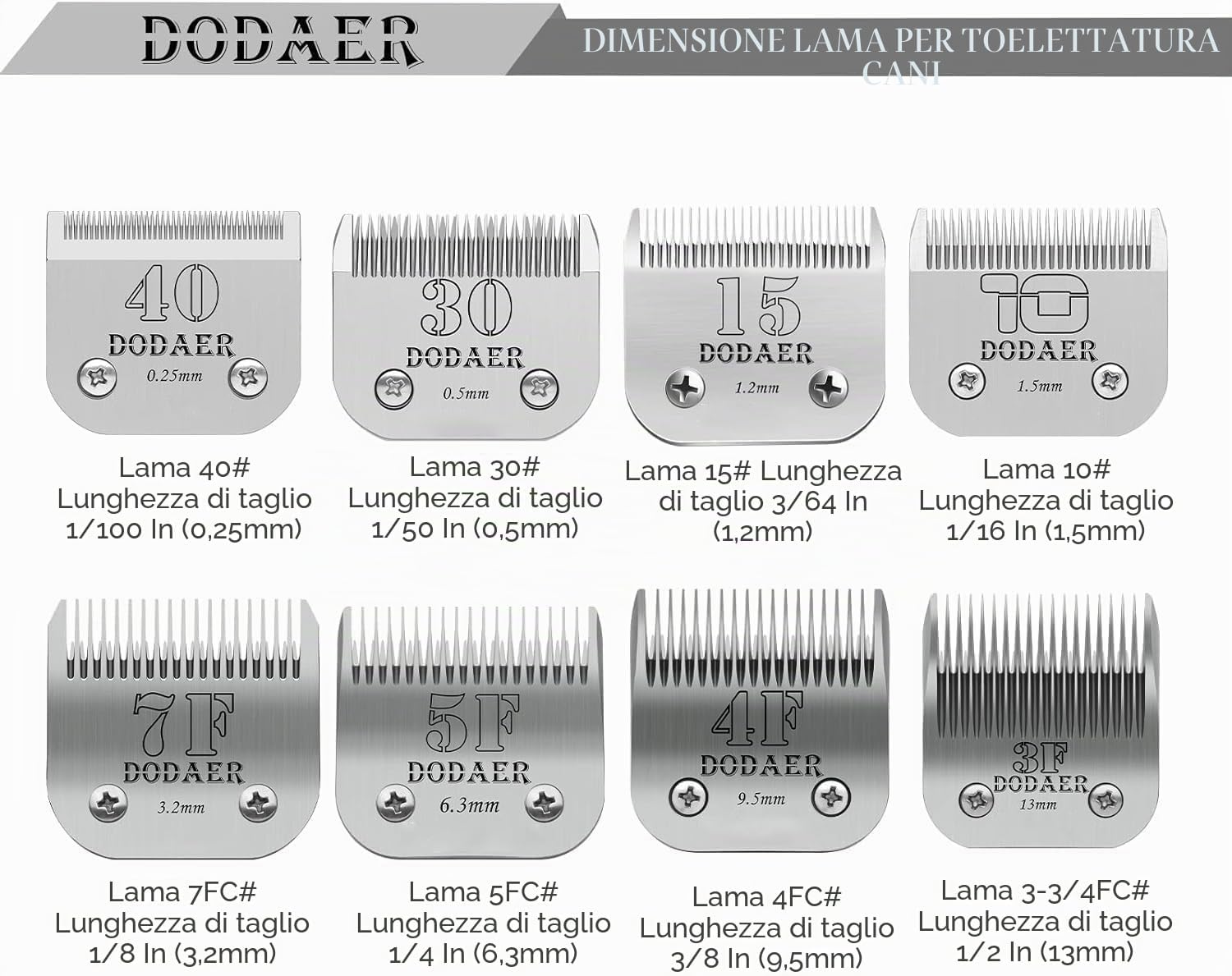 Thumbnail 2 de Lame 4F compatibili Heiniger A5 9,5 mm