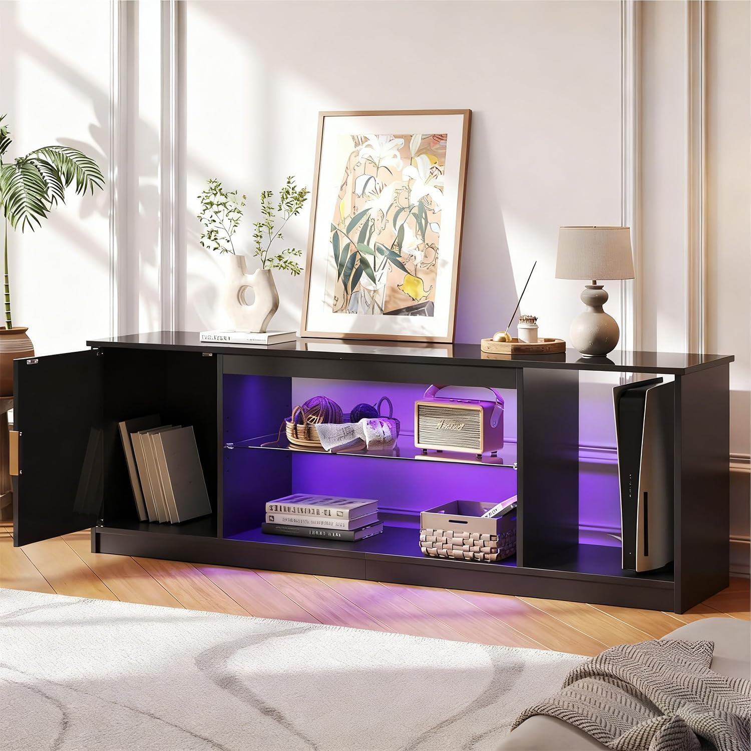 Detalle 2 de Bestier 145 CM LED TV Stand