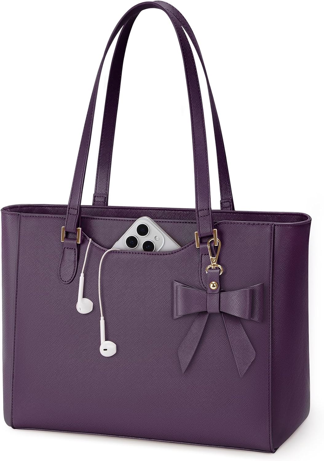 Detalle 2 de KTMOUW Handbags for Women Large Capacity PU Leather Tote Bags for Women with Zip, Shoulder Bag Ladies Handbag Tote School Work Travel Shopping Bag Purple
KTMOUW Handbags for Women Large Capacity PU…