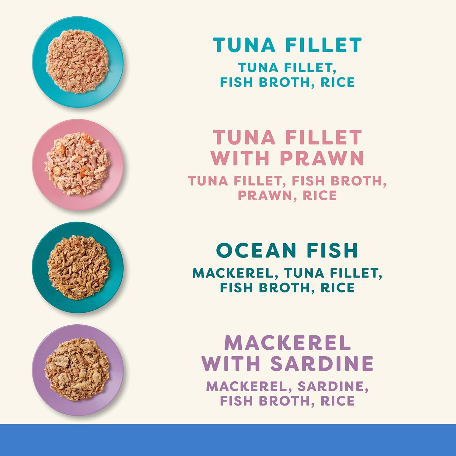 Detalle de Applaws 100% Natural Wet Cat Food – Fish Selection in Broth, 70g Tin (24 Pack)
