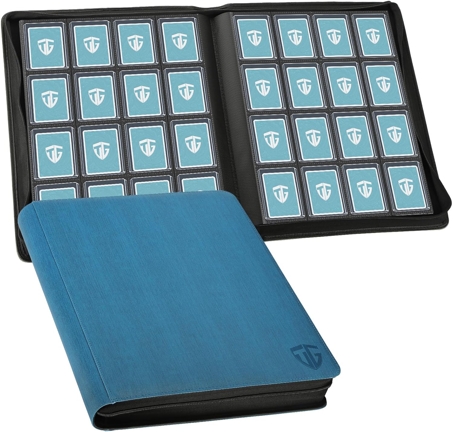 Thumbnail 6 de TCGUARD Toploader Sammelkartenalbum 216 – 9 Fächer, Hardcover, PU-Leder, Schutz & Übersicht