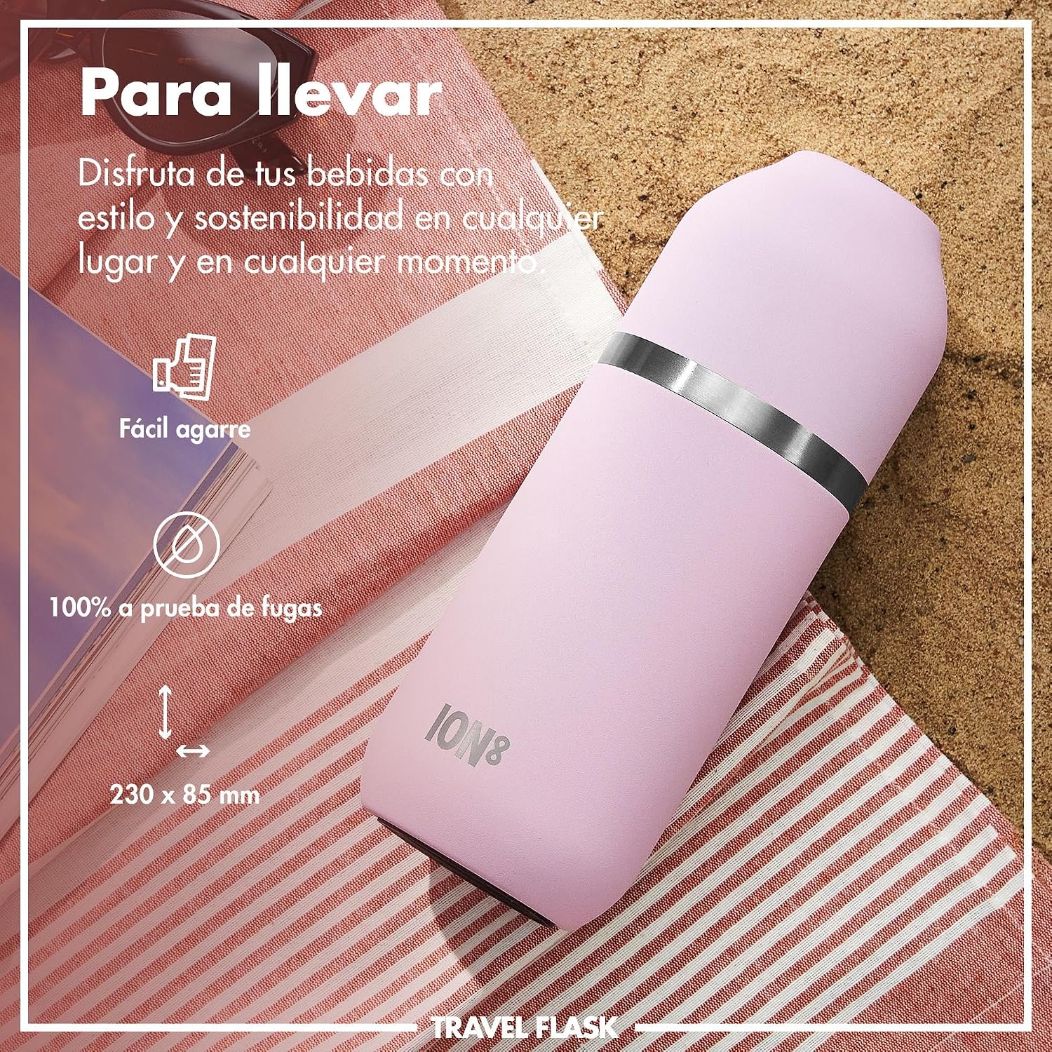 Thumbnail 6 de ION8 ThermoShield Botella Aislada 2 Tazas, Tapa Magnética 🥤