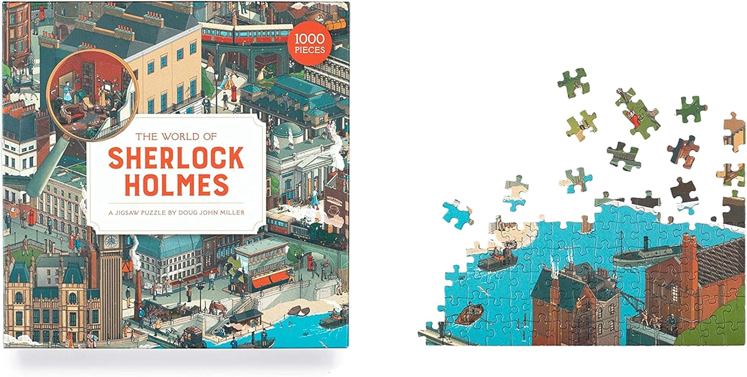 Thumbnail 4 de The World of Sherlock Holmes: A Jigsaw Puzzle (1000 Pieces)