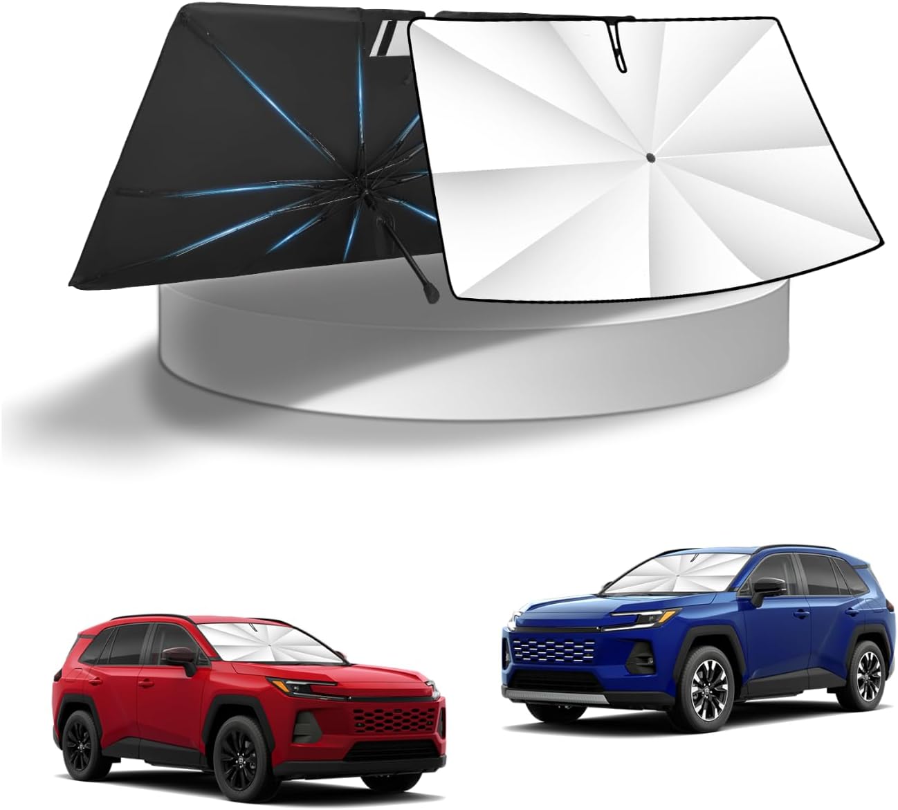 Detalle de KUST Windshield Sun Shade Umbrella for VW Atlas