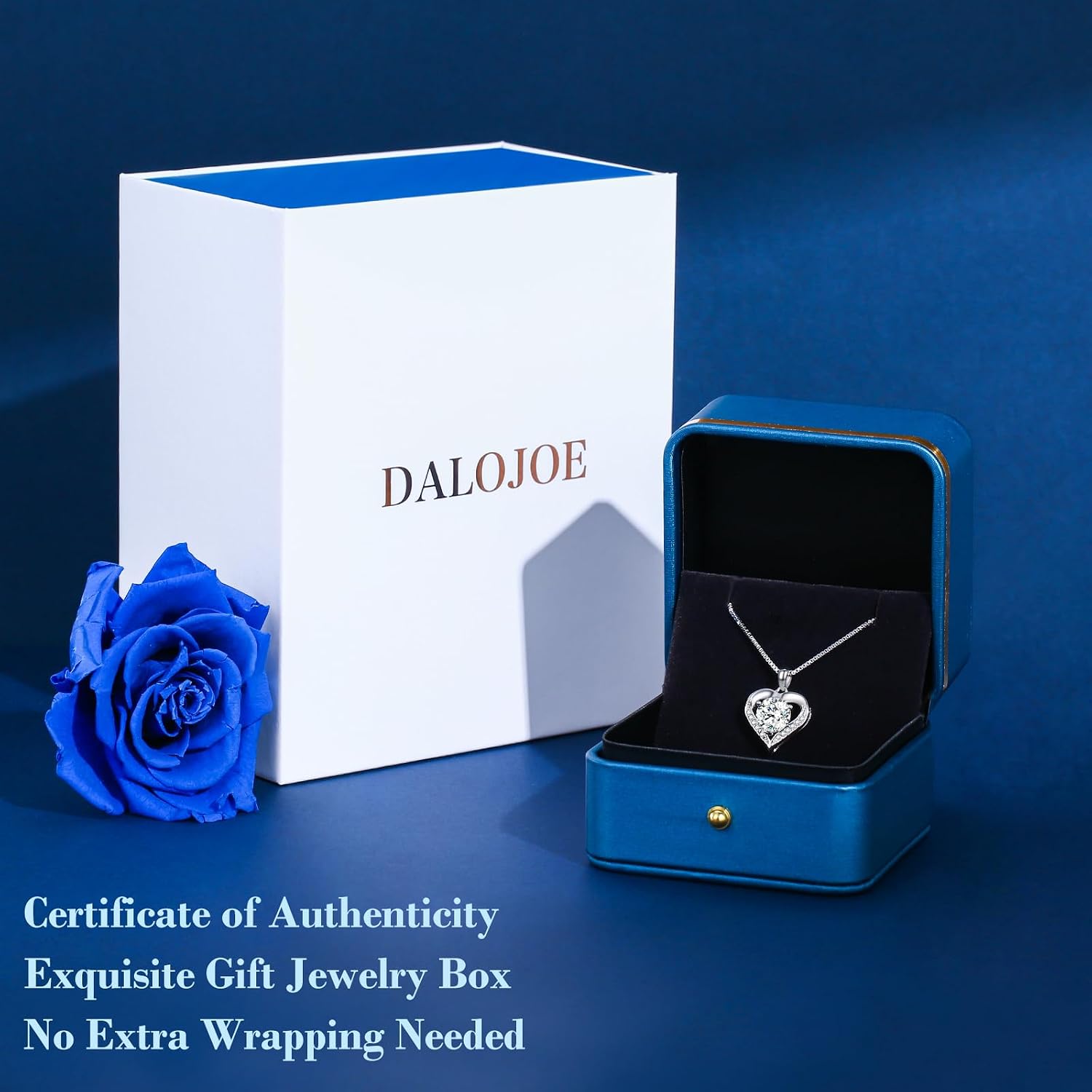 Thumbnail 5 de DALOJOE 1 Carat Heart Moissanite Necklace đź’Ž