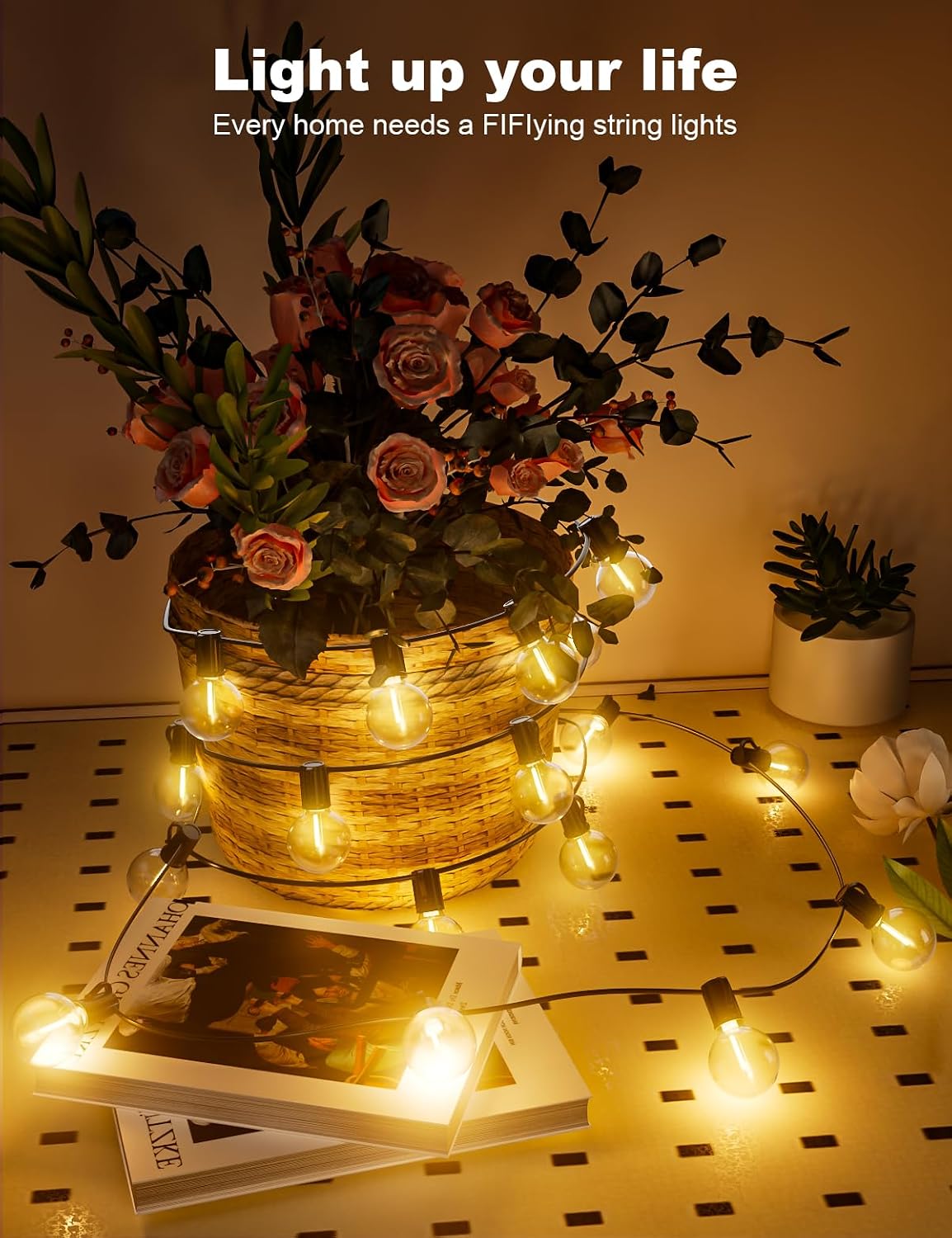 Thumbnail 6 de Catena Luci da Esterno 11M/36Ft G40 LED Dimmerabile – Luce calda per giardino e feste