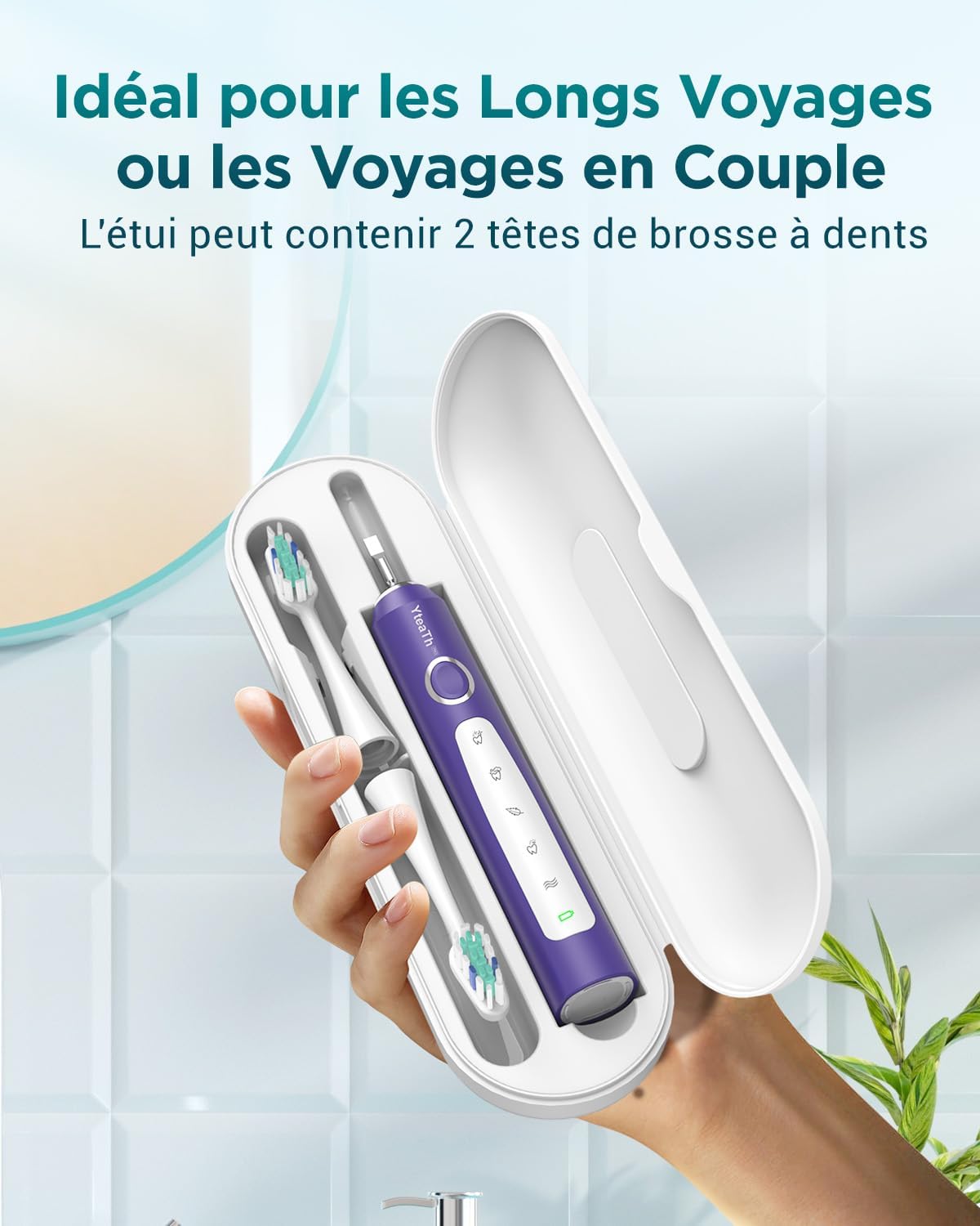 Thumbnail 5 de Brosse sonique 50 000 t/min violet 🪥