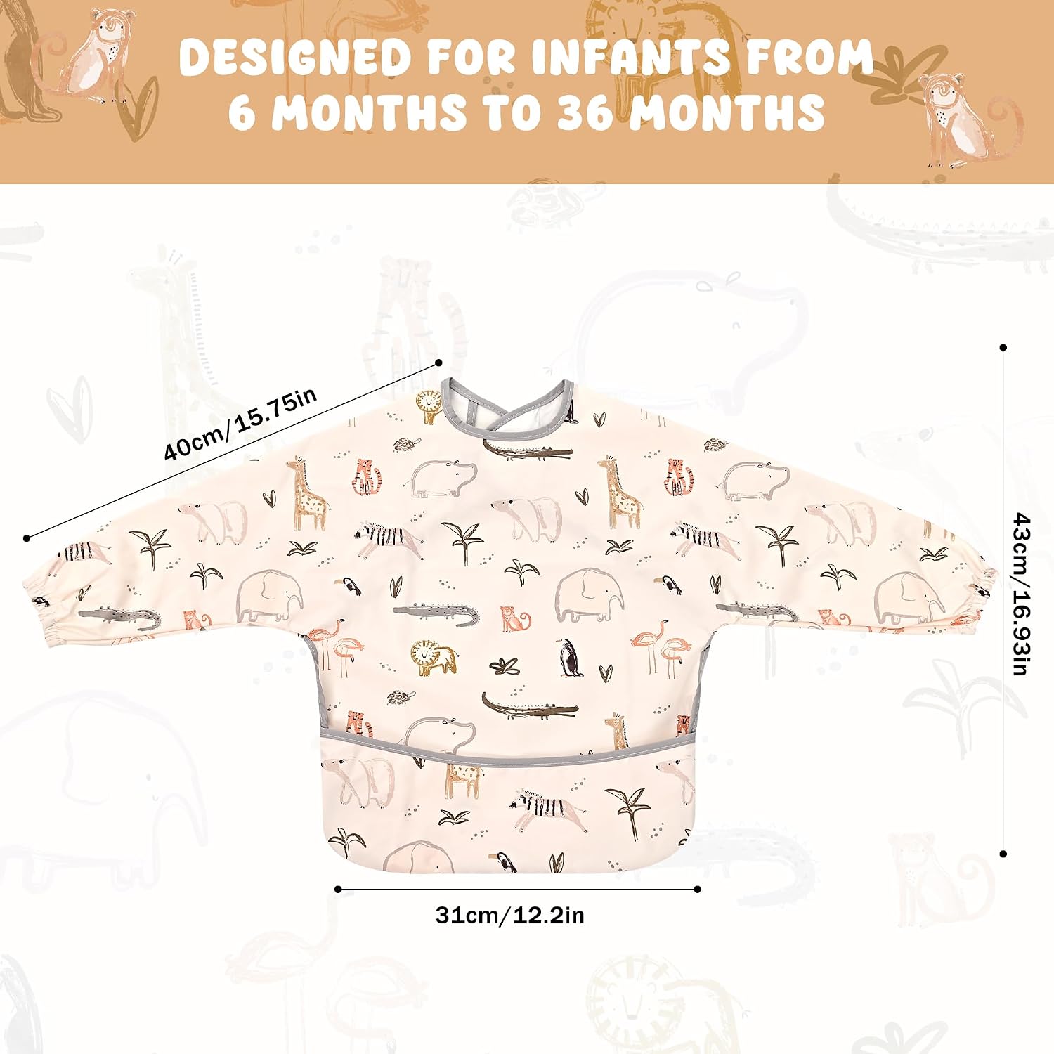 Detalle 1 de Little Dimsum weaning bib coverall
