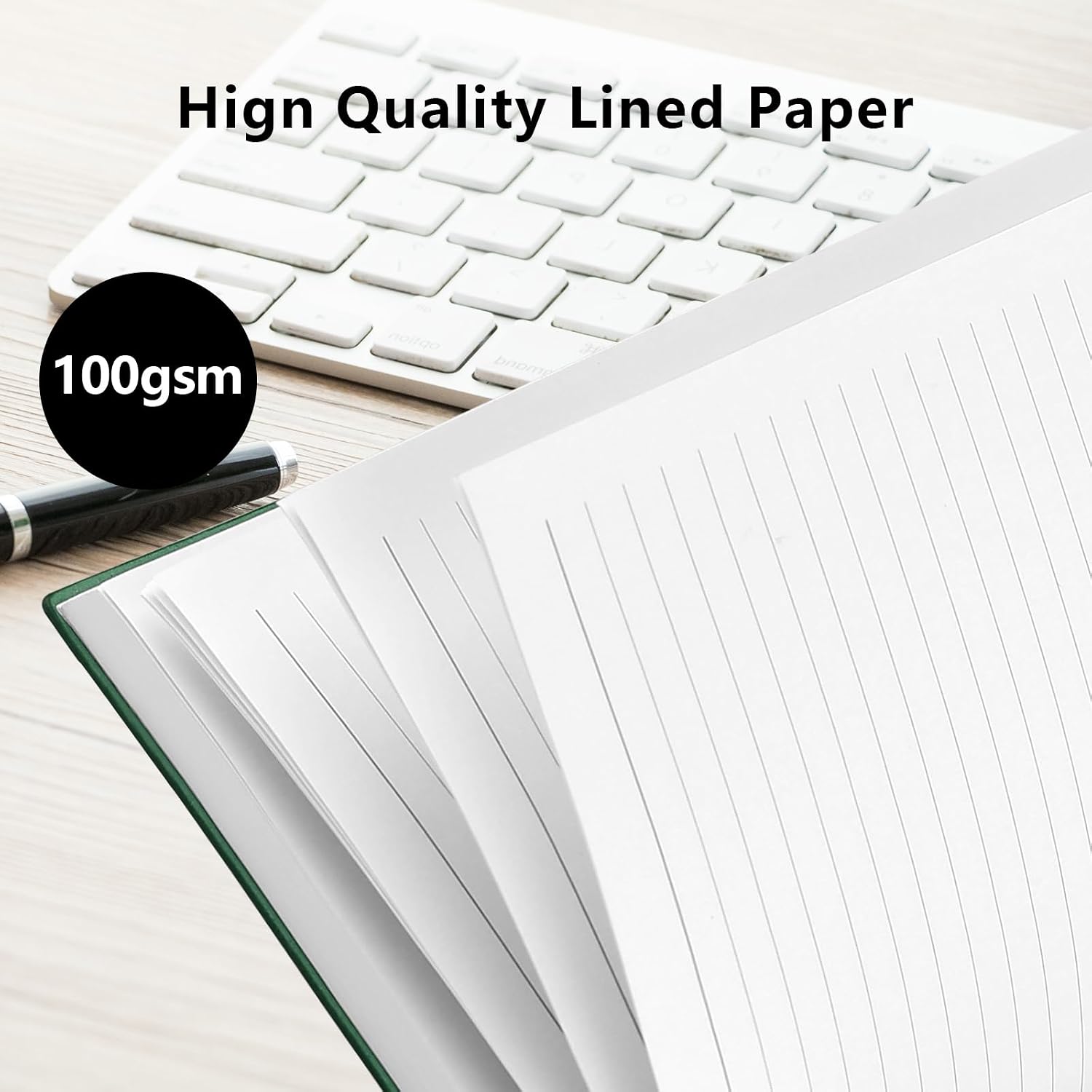 Thumbnail 3 de Notebook A5 Hardback Thick Journal 320 Pages – Green