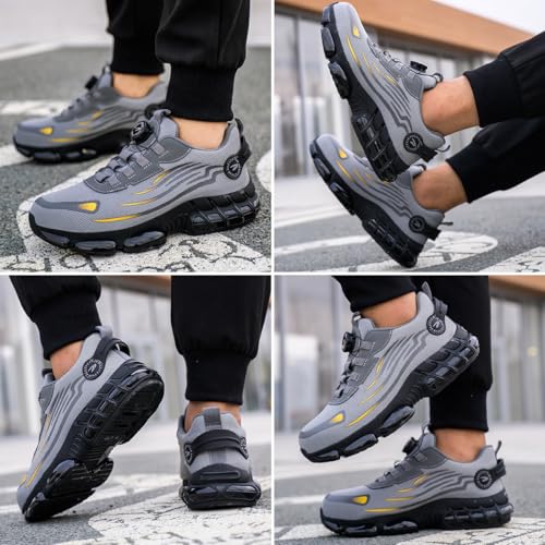 Detalle 2 de GUDECIUS: Zapatos de Seguridad para Hombre y Mujer con Cordones de Botón y Punta de Acero