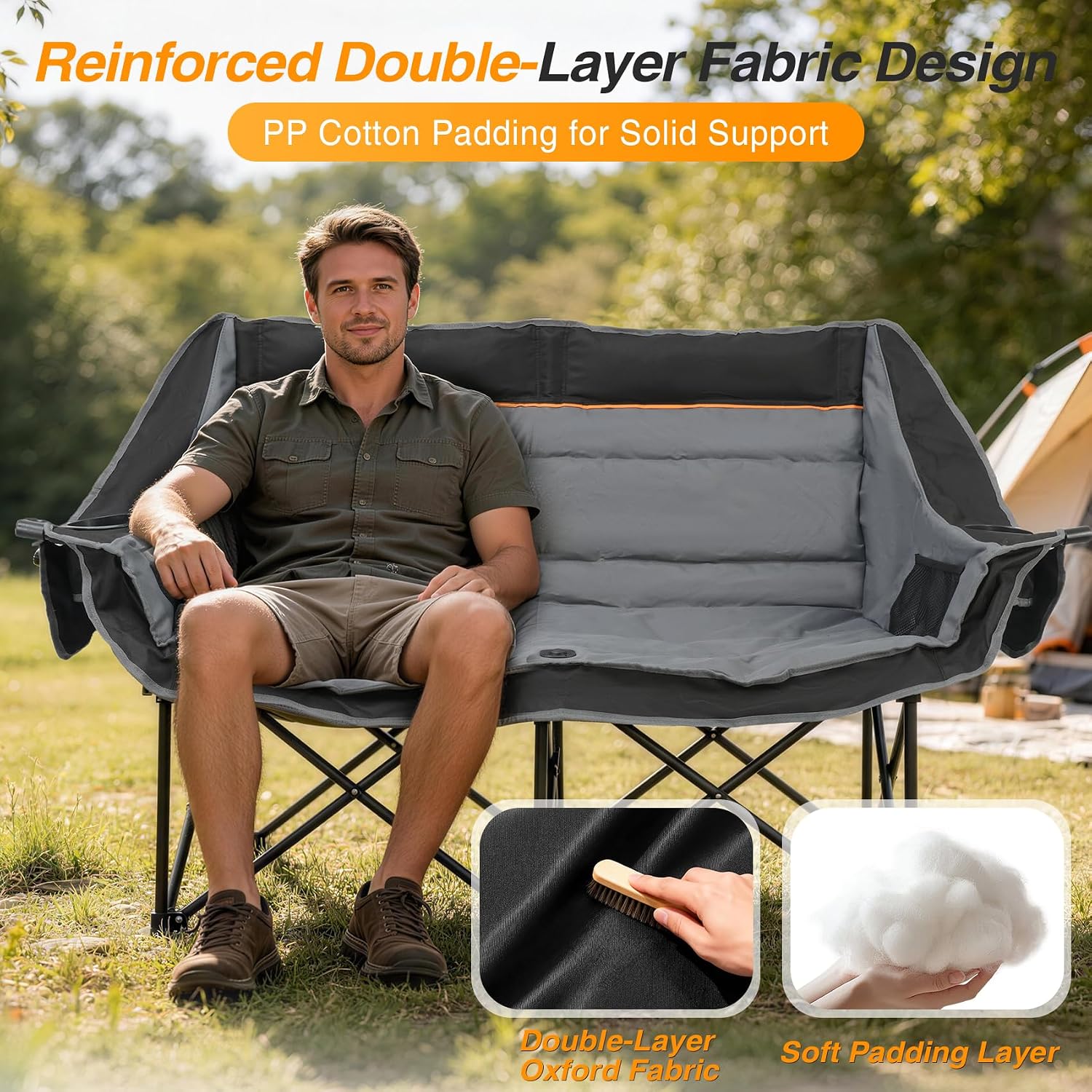 Detalle 1 de Suteck Double Camping Chair 660 lbs