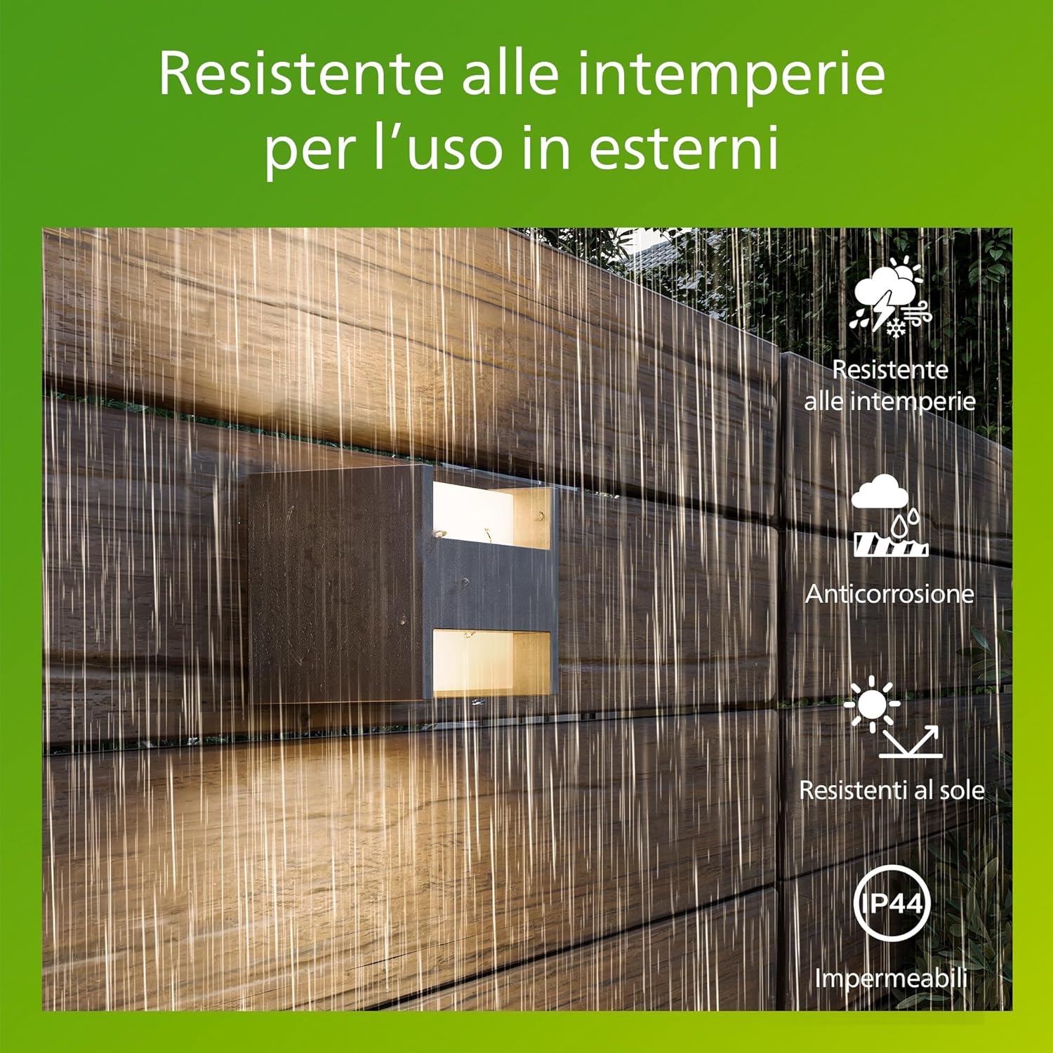 Thumbnail 3 de Philips parete esterna IP44 per giardino, terrazza o patio