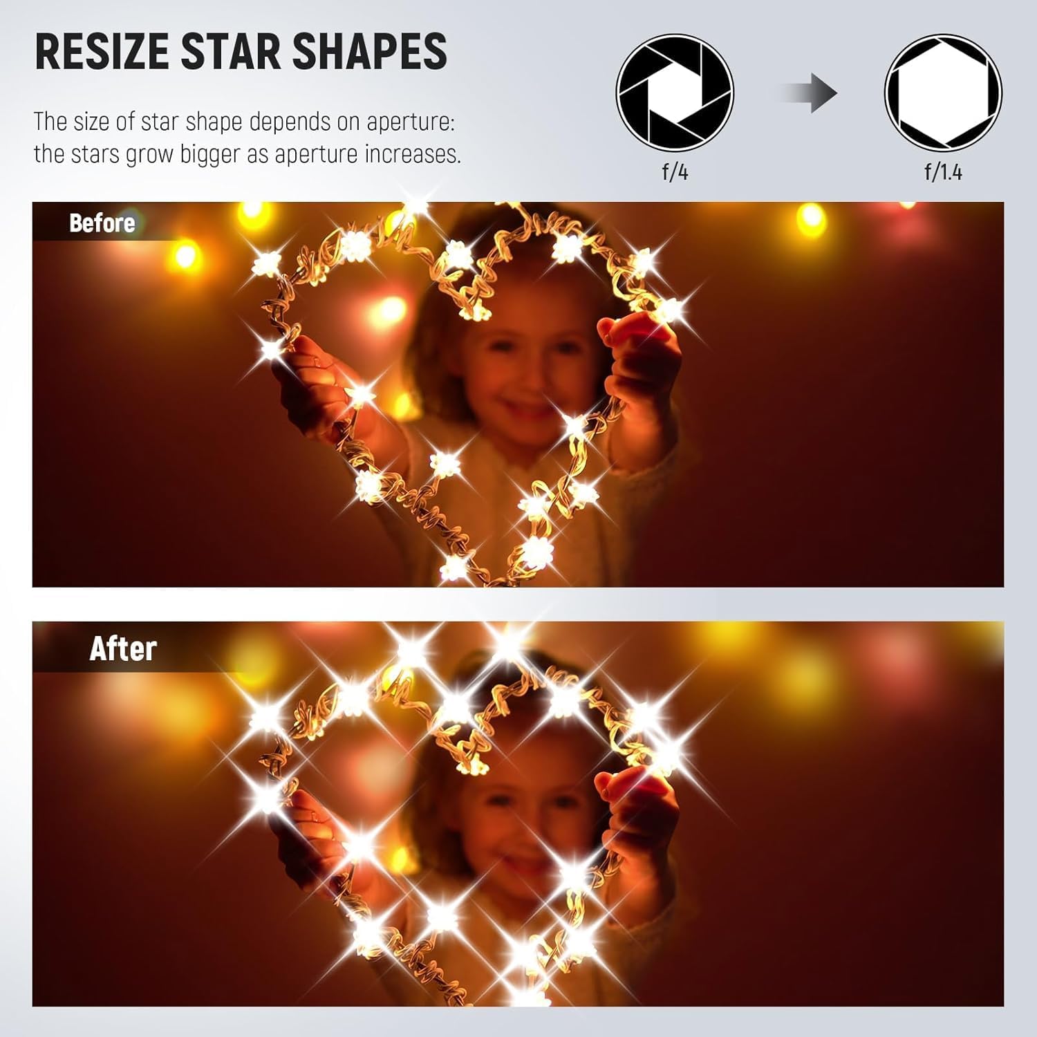 Thumbnail 4 de NEEWER 40.5mm Star Filters Cross Screen Set