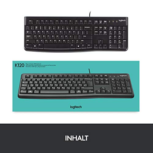 Thumbnail 8 de Logitech K120 kabelgebundene Business-Tastatur für Windows und Linux