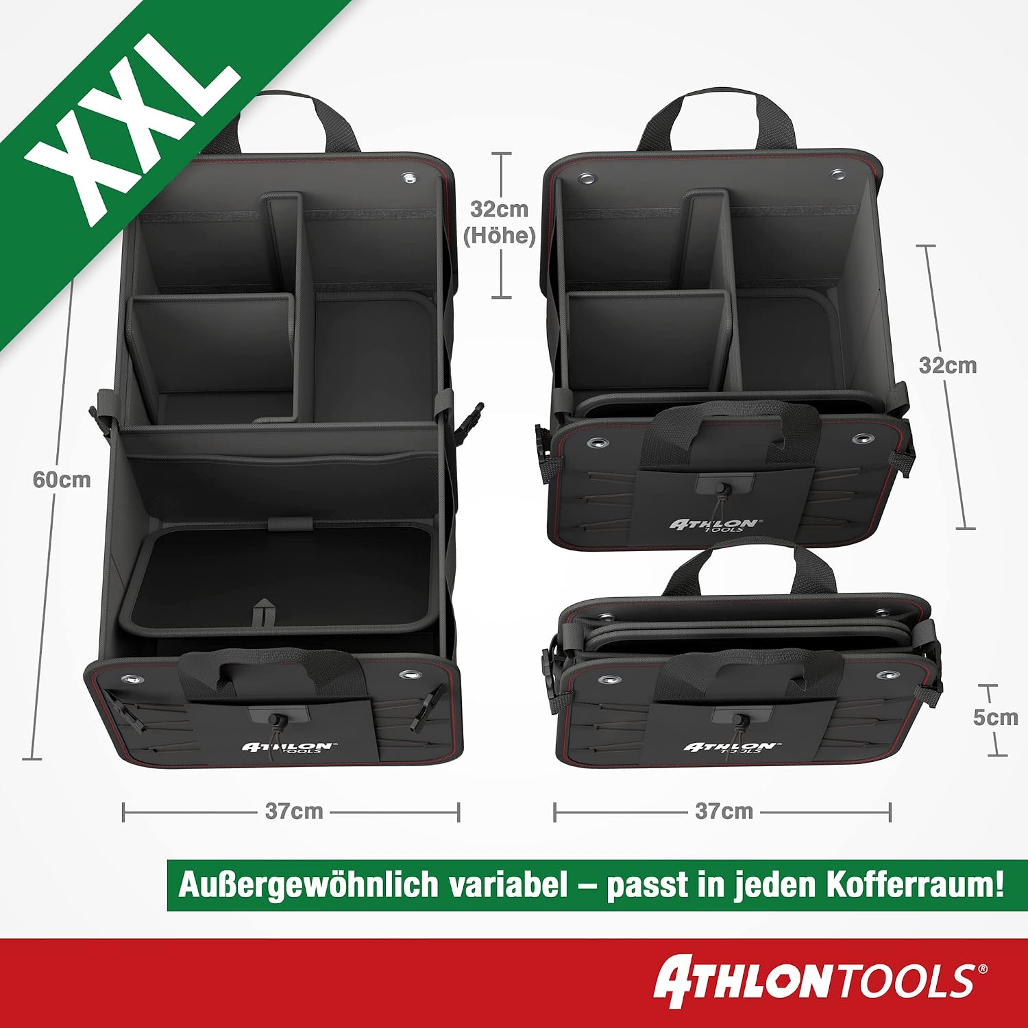 Thumbnail 4 de ATHLON TOOLS Premium Kofferraumtasche 60L