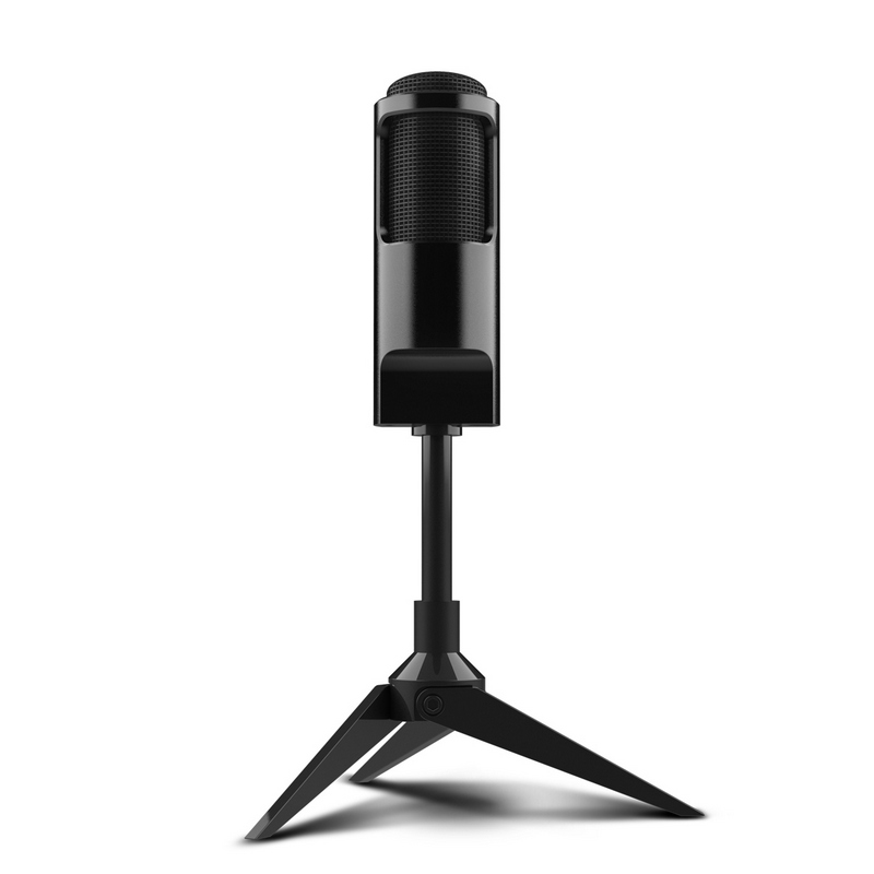 Detalle de Ozone REC X50: Micrófono de condensador para streaming y locución en negro