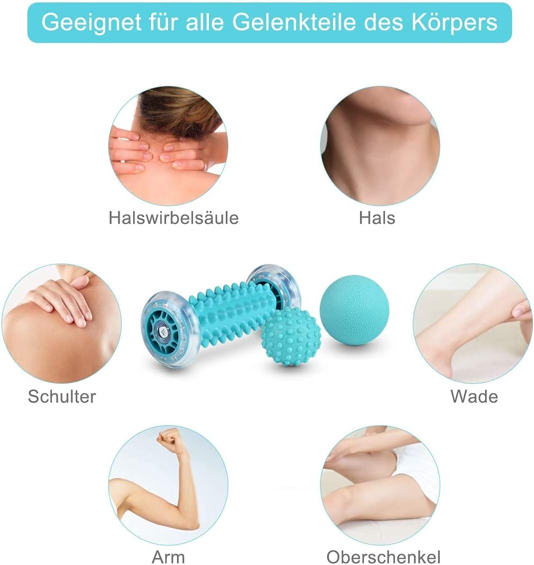 Thumbnail 4 de BOENFU Igelball Fußmassage Ball 3er Set – innovativer Fußmassageroller für Füße