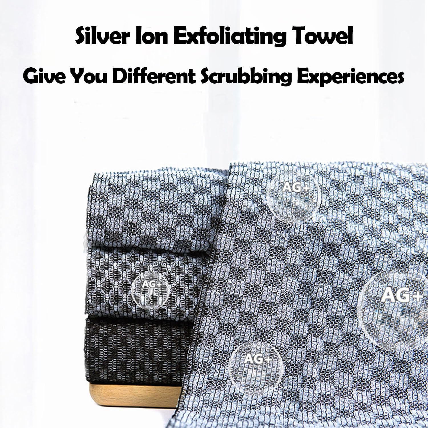 Detalle de Exfoliating Shower Towel 23 x 100 cm