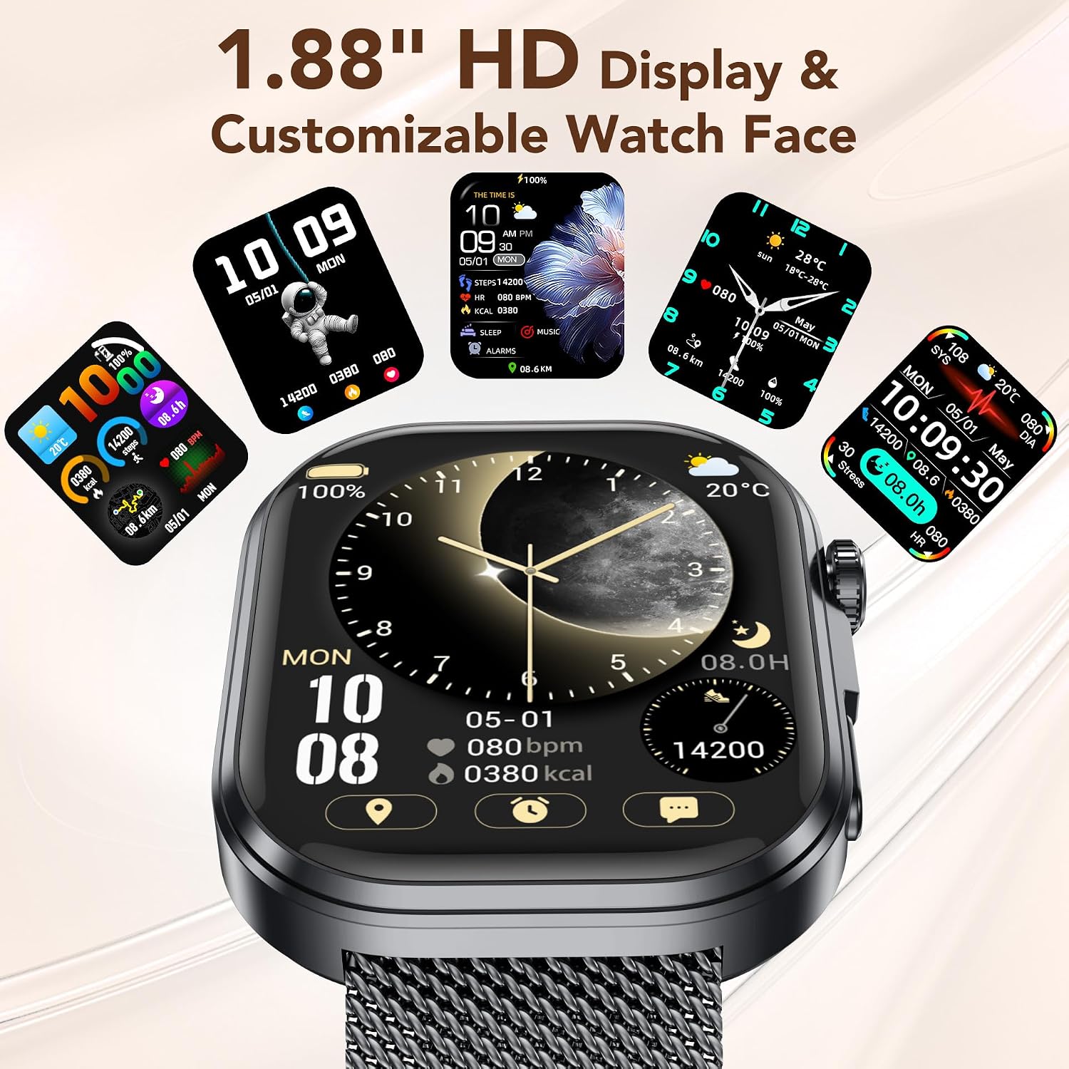 Thumbnail 6 de ECG HRV Smart Watch for Women: Cardiovascular Health, 130+ Sports Modes & Bluetooth Calling