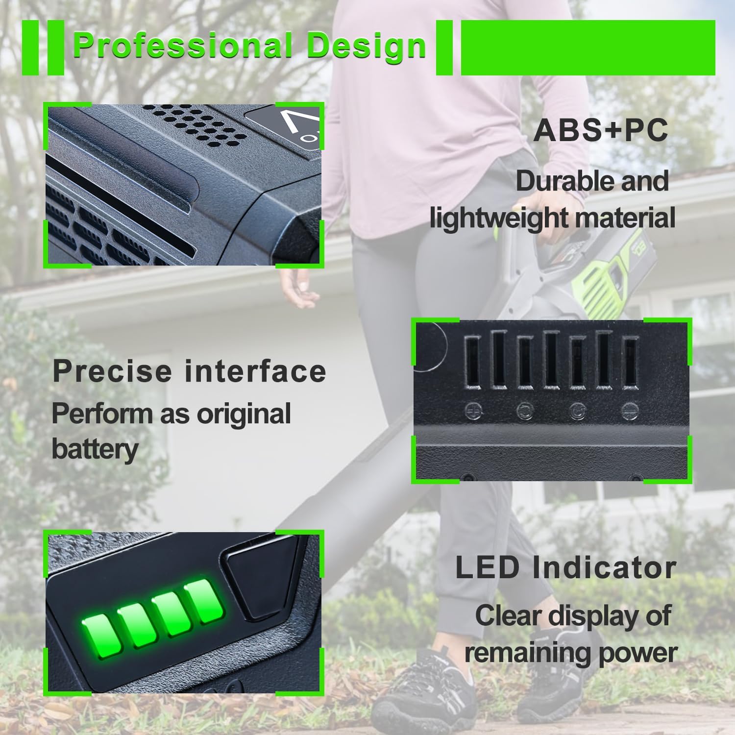 Detalle de FSKE Replacement Battery 3Ah