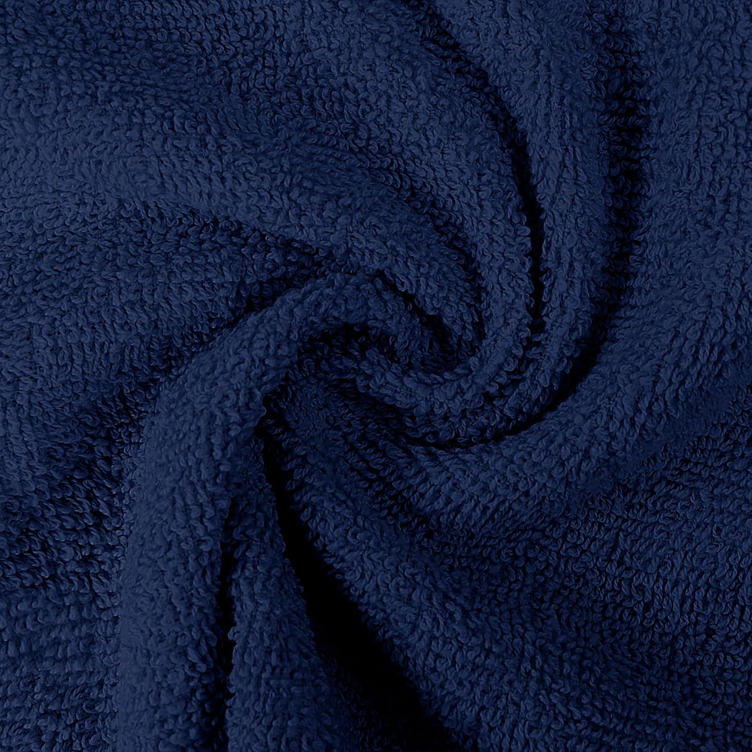 Detalle de Utopia Towels Set da 12 Asciugamani Viso Premium 30x30 cm in Cotone 100% Blu Marino