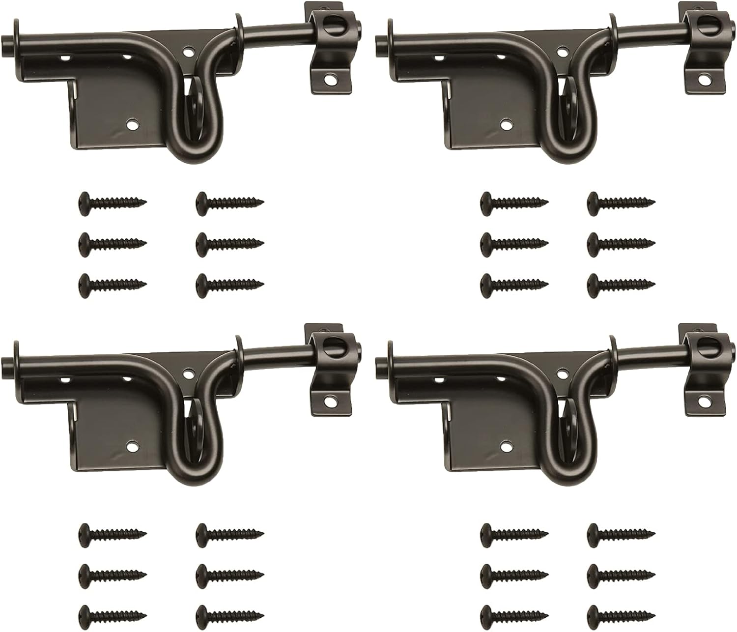 Detalle de LAJIAOZ sliding bolt gate latch 4-piece set