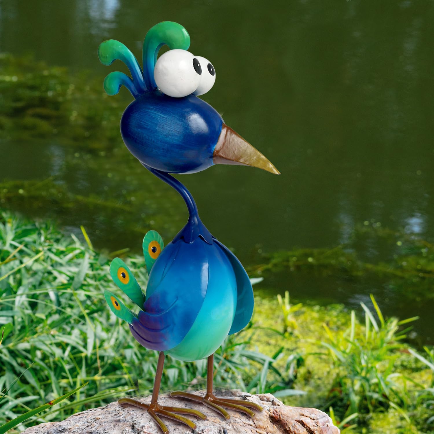 Thumbnail 6 de Kircust Metal Peacock Garden Statue