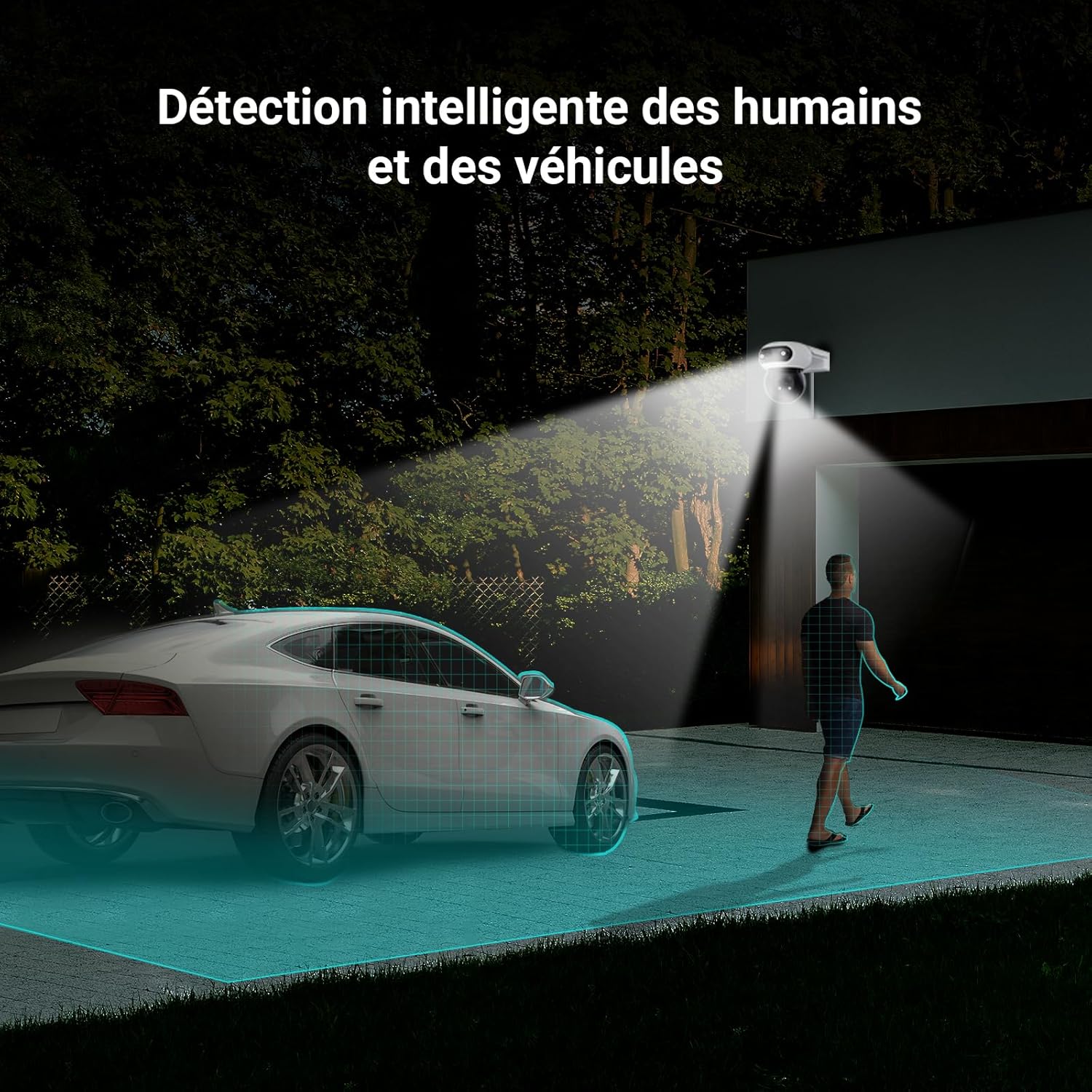 Thumbnail 4 de EZVIZ C90 Dual 8MP (4MP+4MP) WiFi extérieure à double objectif, vision nocturne couleur, détection personnes/véhicules