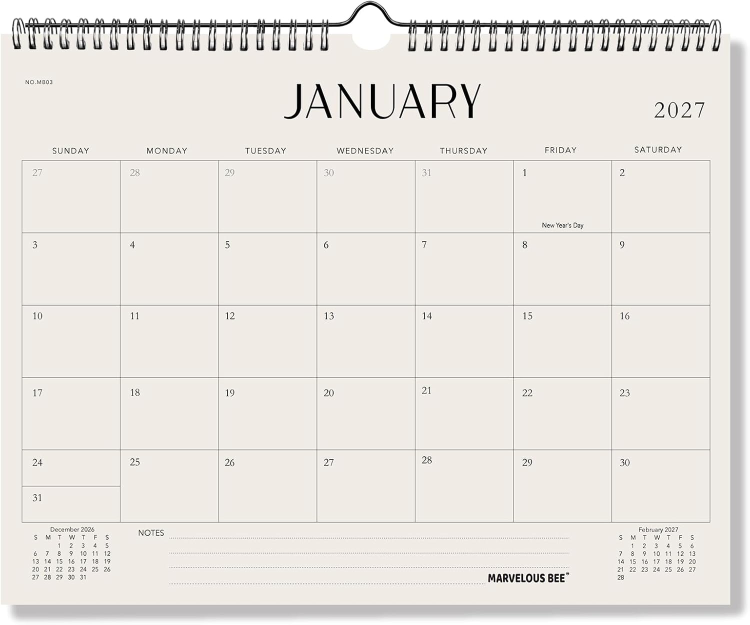 Thumbnail 6 de Wall Calendar 2027–2028
