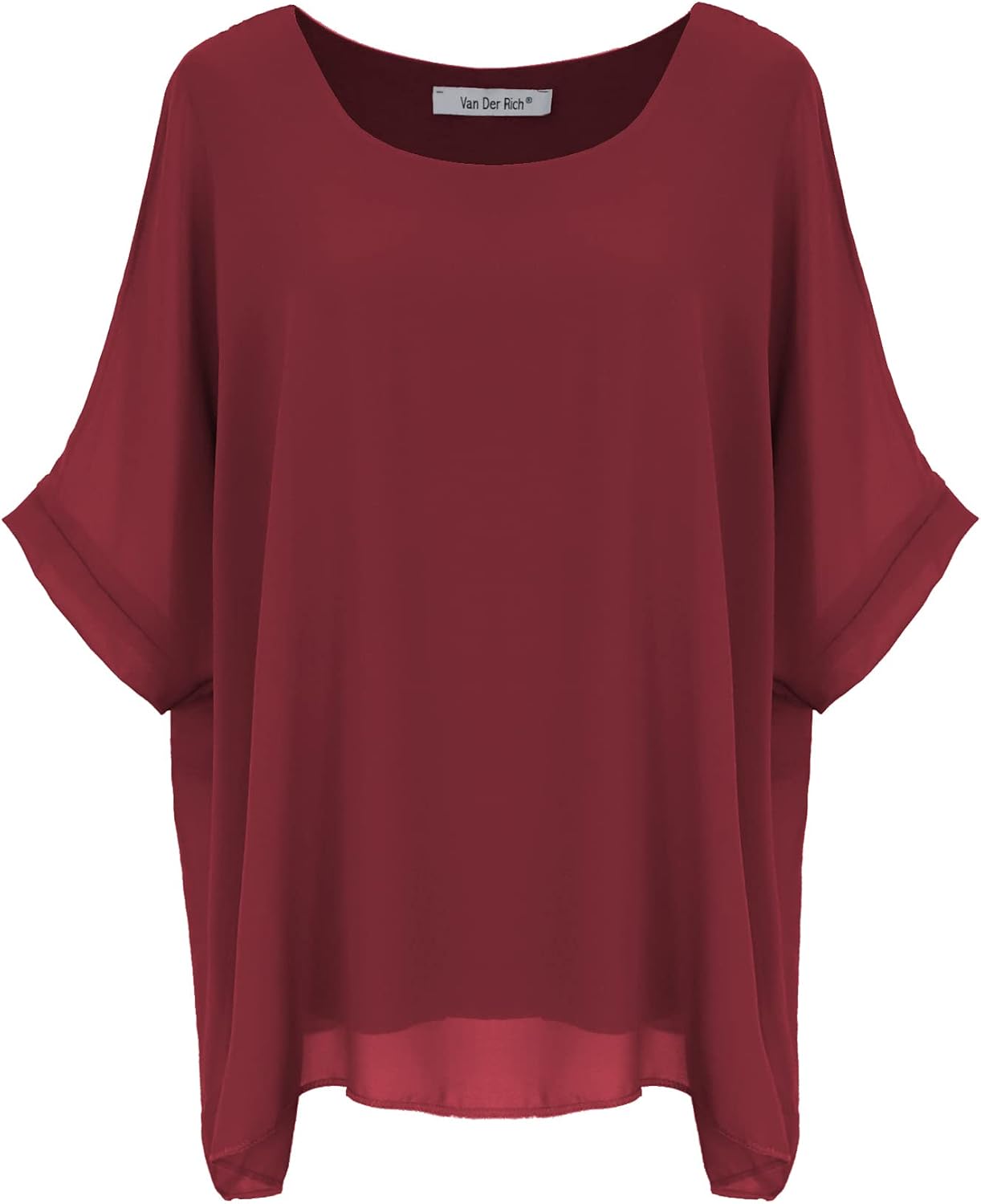 Detalle de Van Der Rich Bluse aus Mousseline mit Innenfutter – Damen