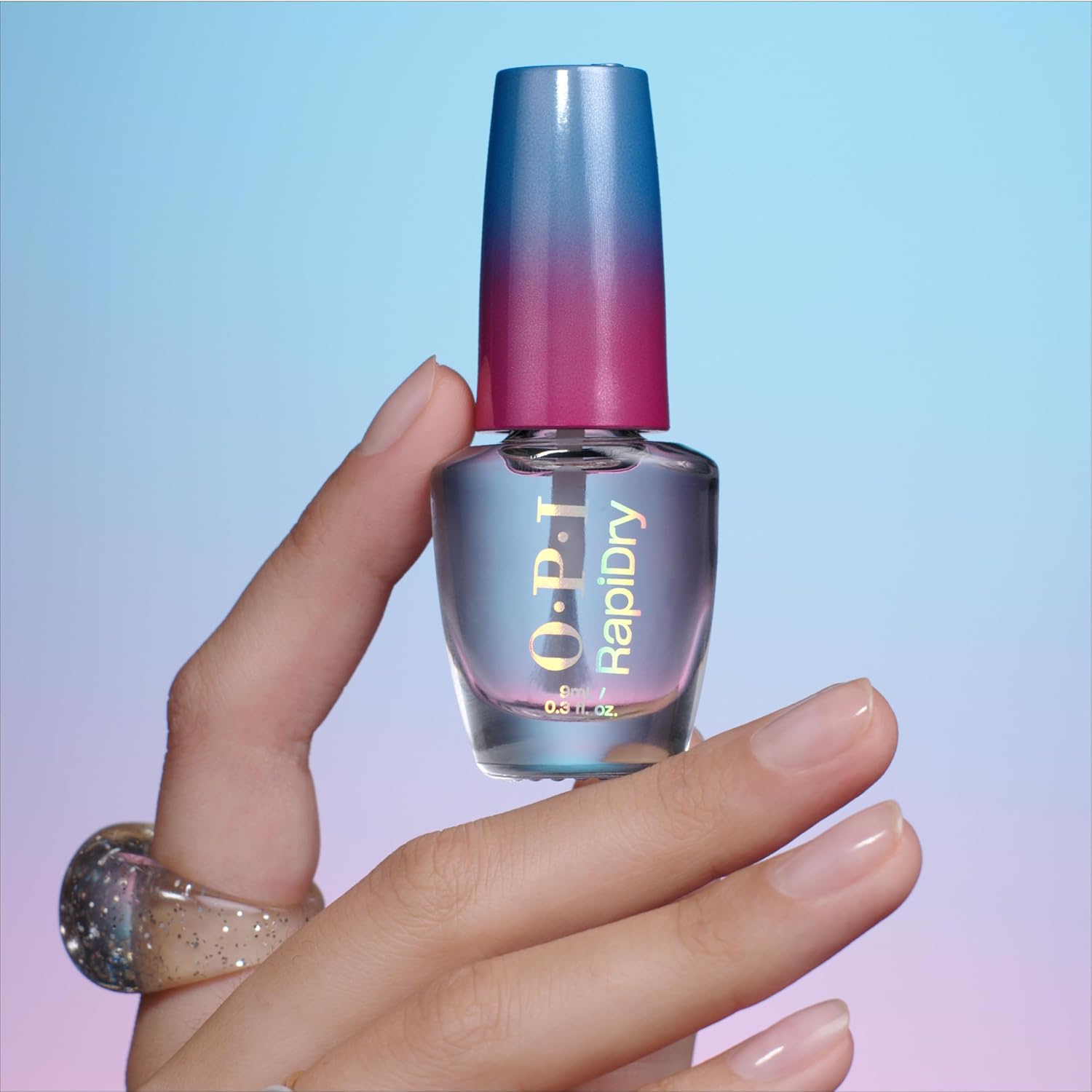 Thumbnail 1 de OPI RapiDry™ Vernis à ongles transparent Clearly Fast : séchage rapide, effet haute brillance et tenue jusqu’à 5 jours