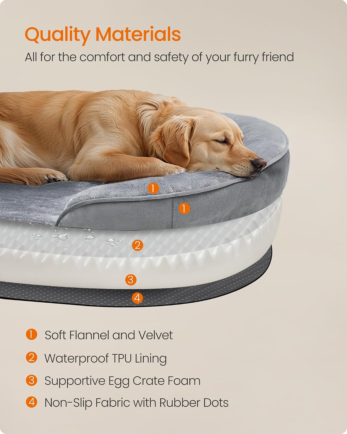 Thumbnail 4 de Feandrea PGW283G01 orthopaedic dog bed 106x76cm