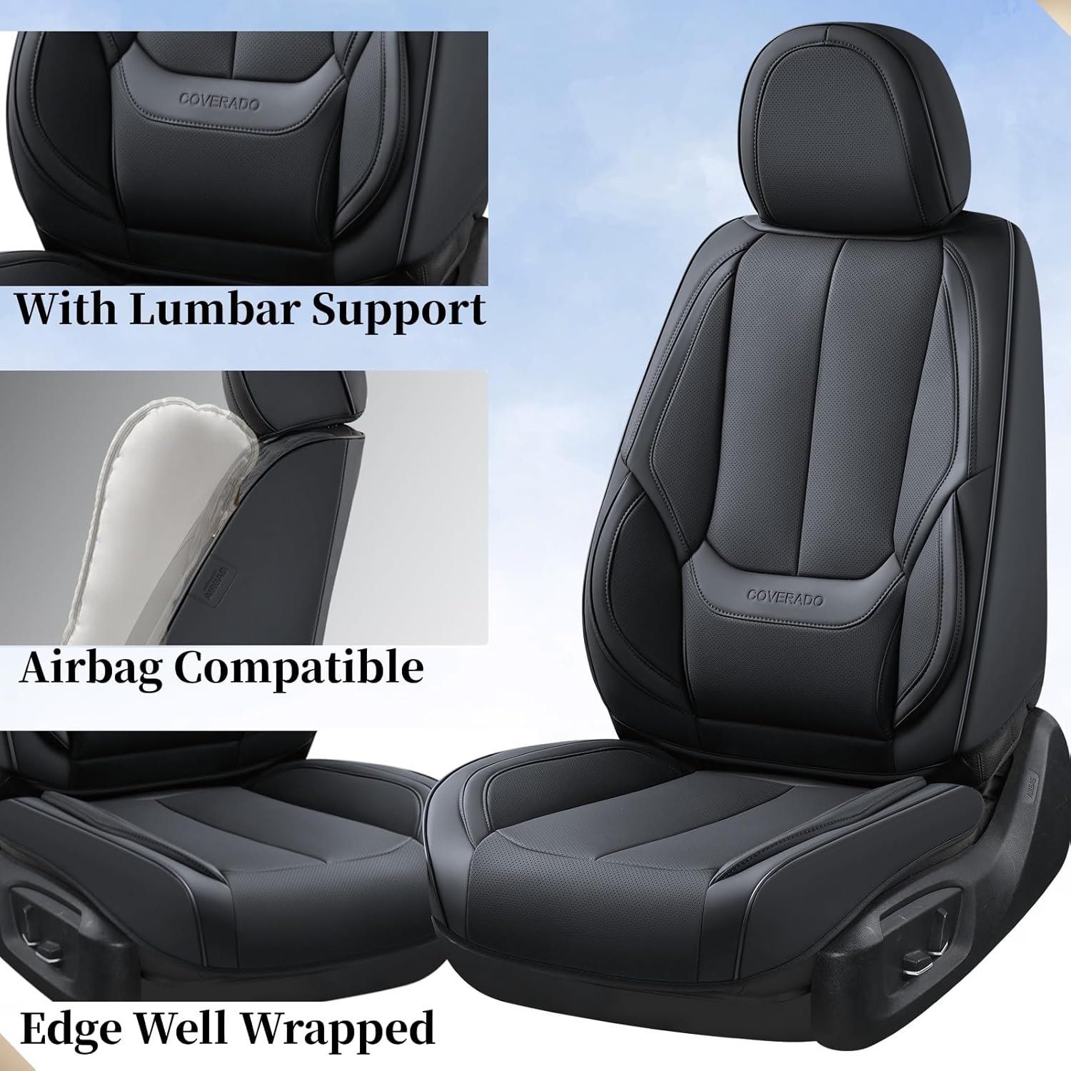 Detalle 2 de Coverado Universal Front Seat Covers, 2 Pack