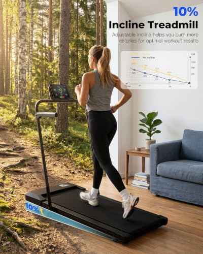 Thumbnail 5 de Superun Raceable Walking Pad, 10% Incline, Foldable, 6 km/h