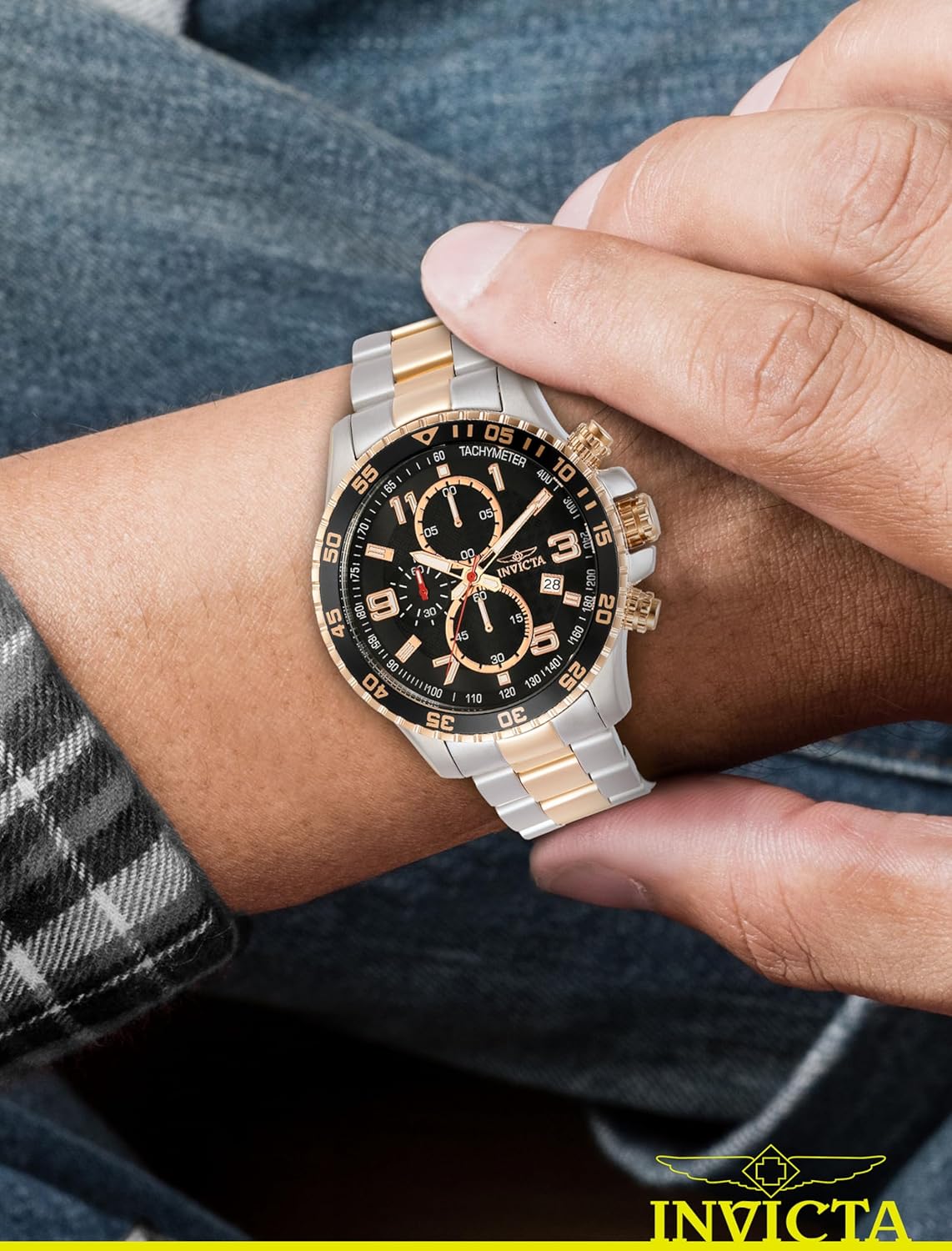 Detalle 2 de Invicta Specialty Montre Homme – Mouvement quartz, acier inoxydable, 45 mm