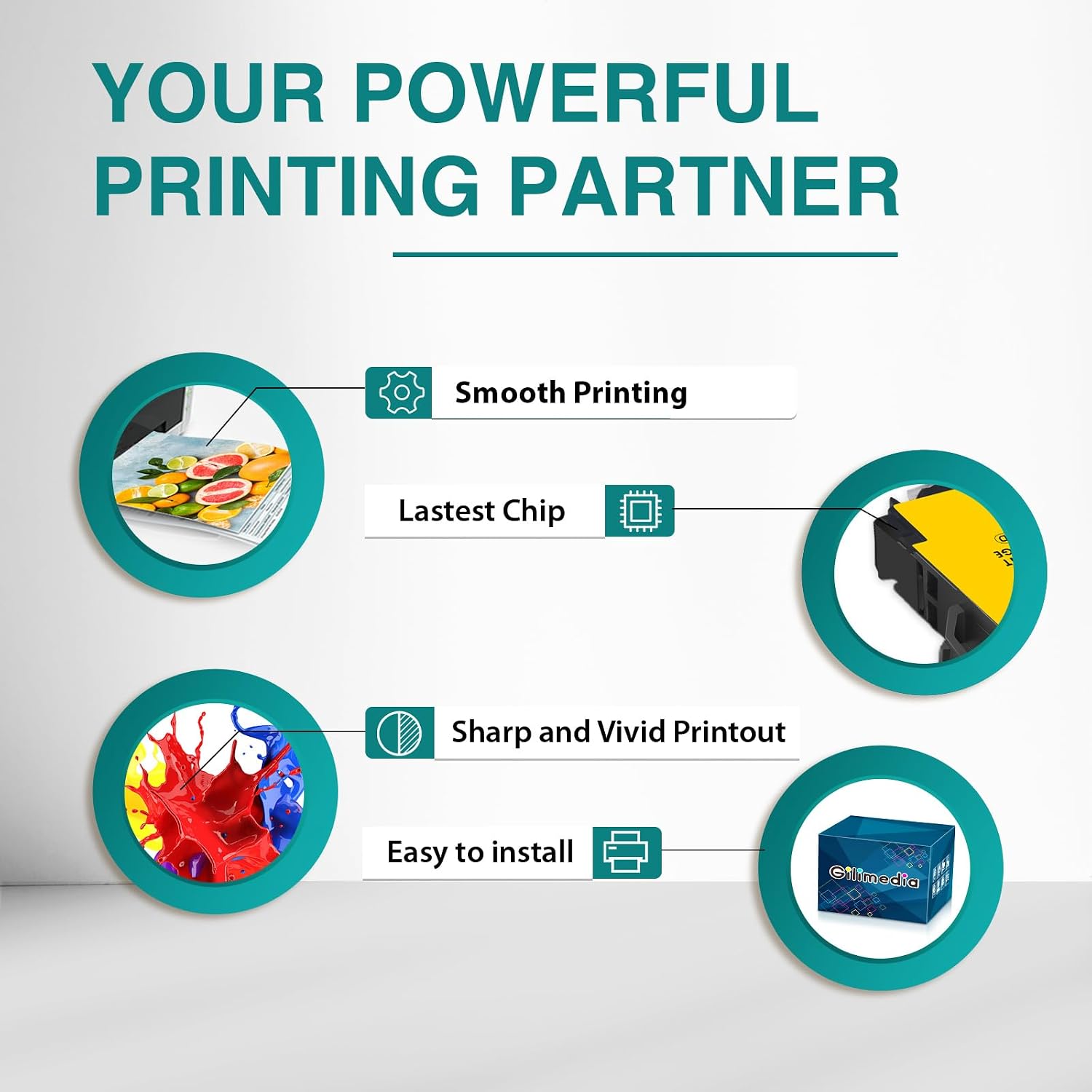 Thumbnail 4 de GILIMEDIA T0715 12-pack ink cartridges for Epson printers đź–¨